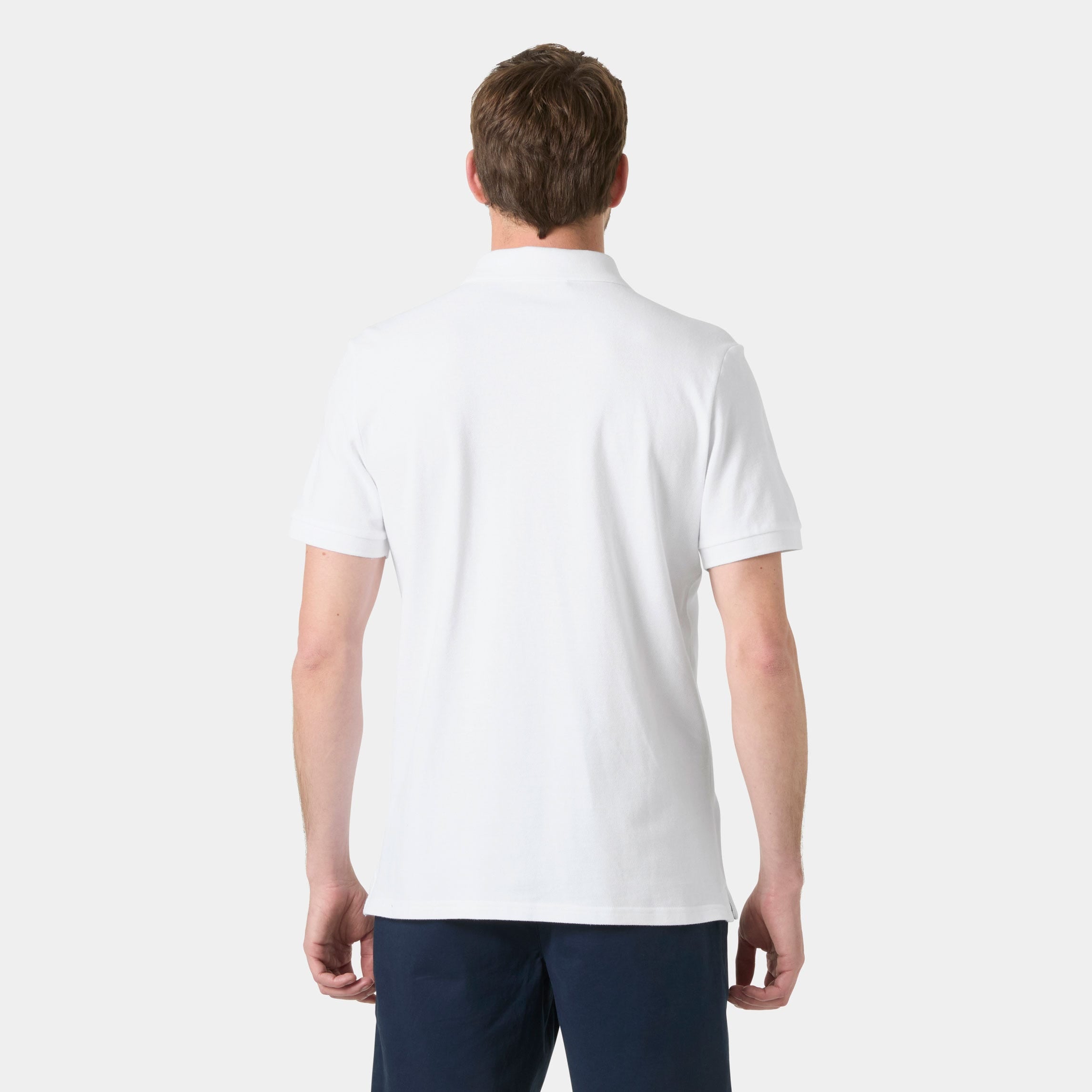 Men's Crew Polo Pique - 001 WHITE