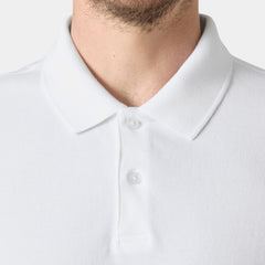 Men's Crew Polo Pique - 001 WHITE