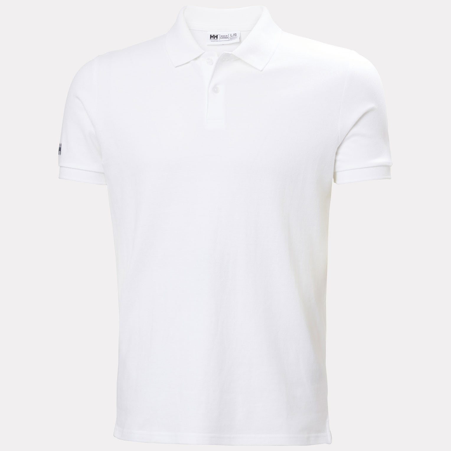 Men's Crew Polo Pique - 001 WHITE