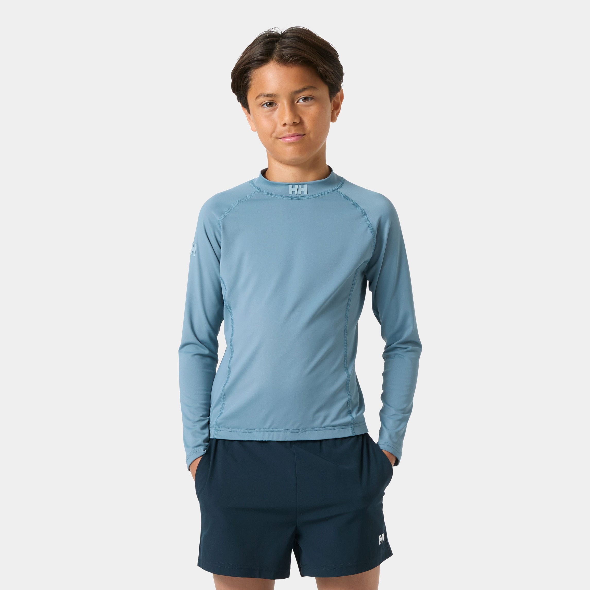 Juniors' Waterwear Rashguard - 601 WASHED NAVY