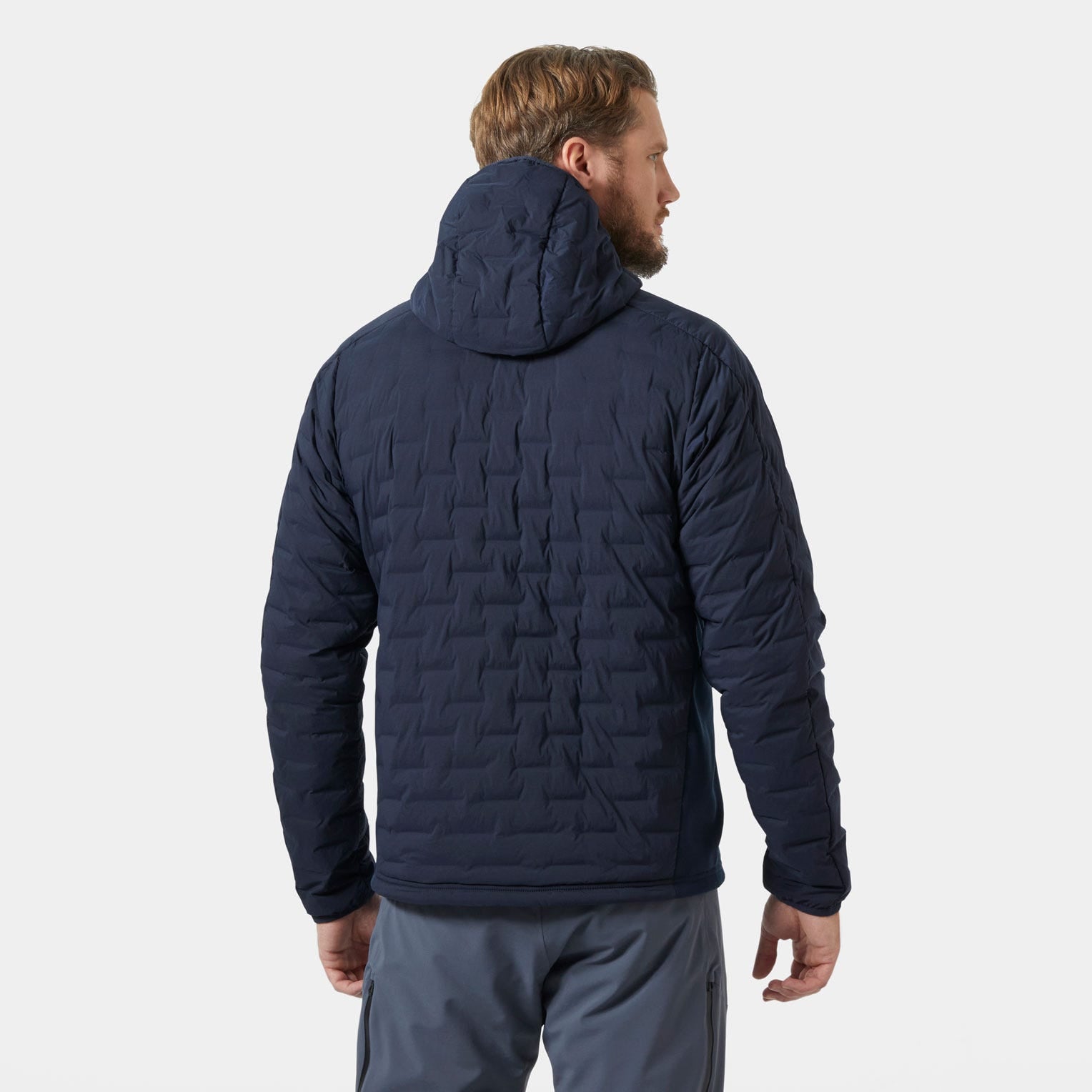 Men's HP Hybrid Stretch Hooded Insulator - 597 NAVY