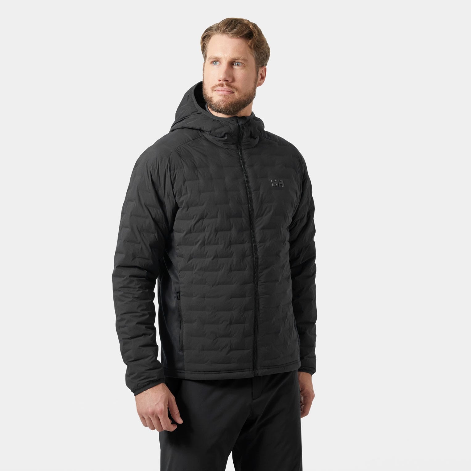 Men's HP Hybrid Stretch Hooded Insulator - 980 EBONY