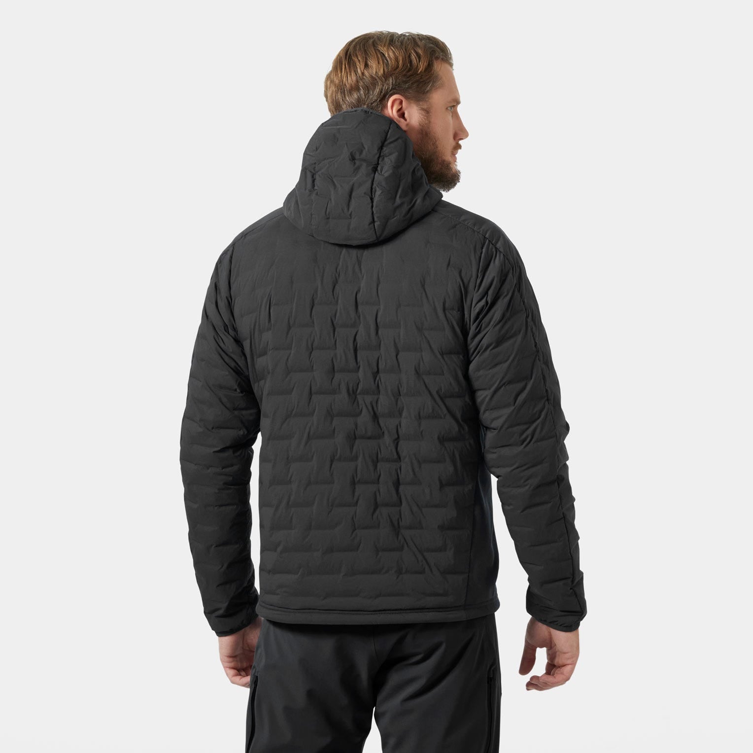 Men's HP Hybrid Stretch Hooded Insulator - 980 EBONY