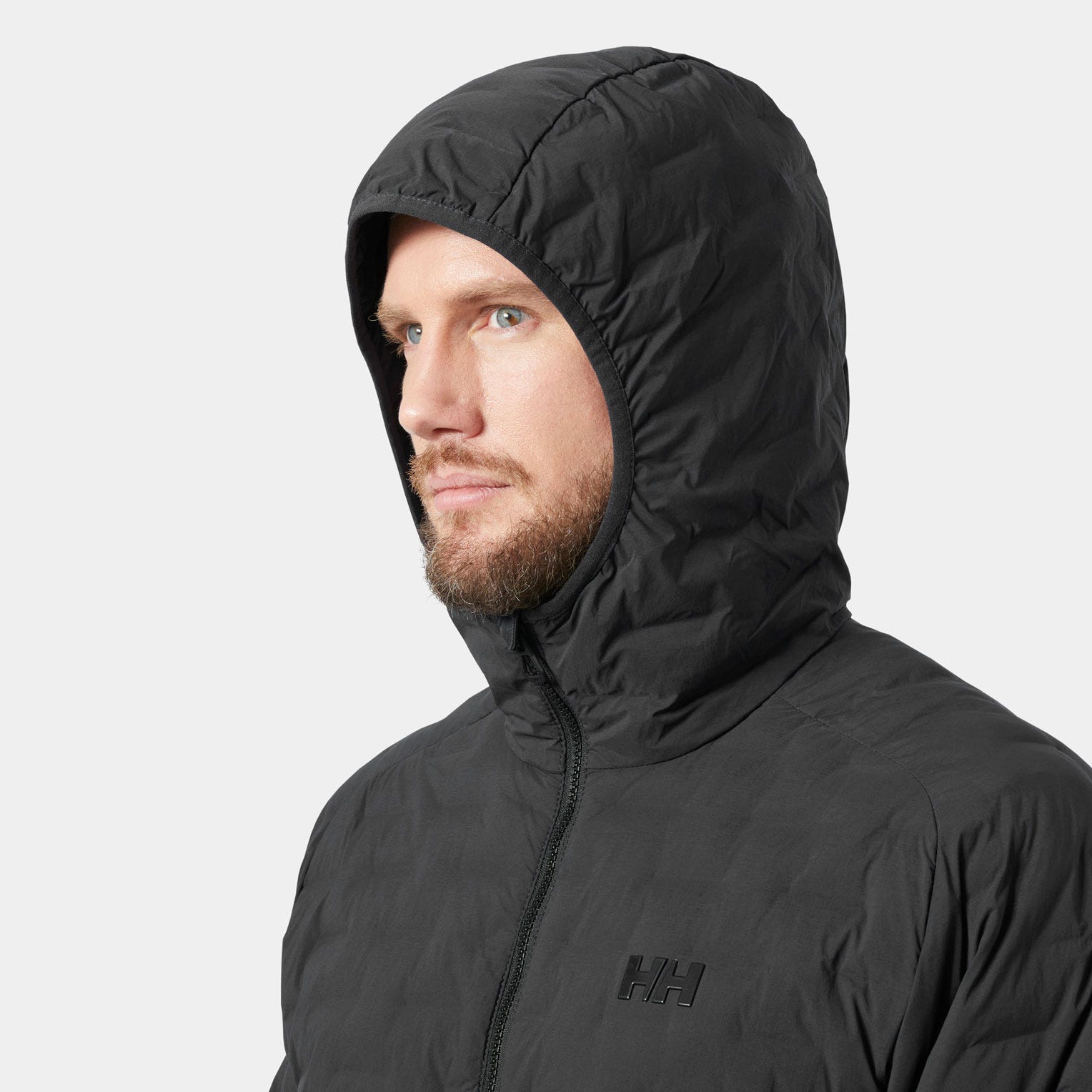 Men's HP Hybrid Stretch Hooded Insulator - 980 EBONY