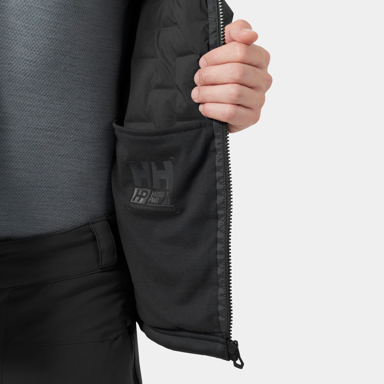 Men's HP Hybrid Stretch Hooded Insulator - 980 EBONY