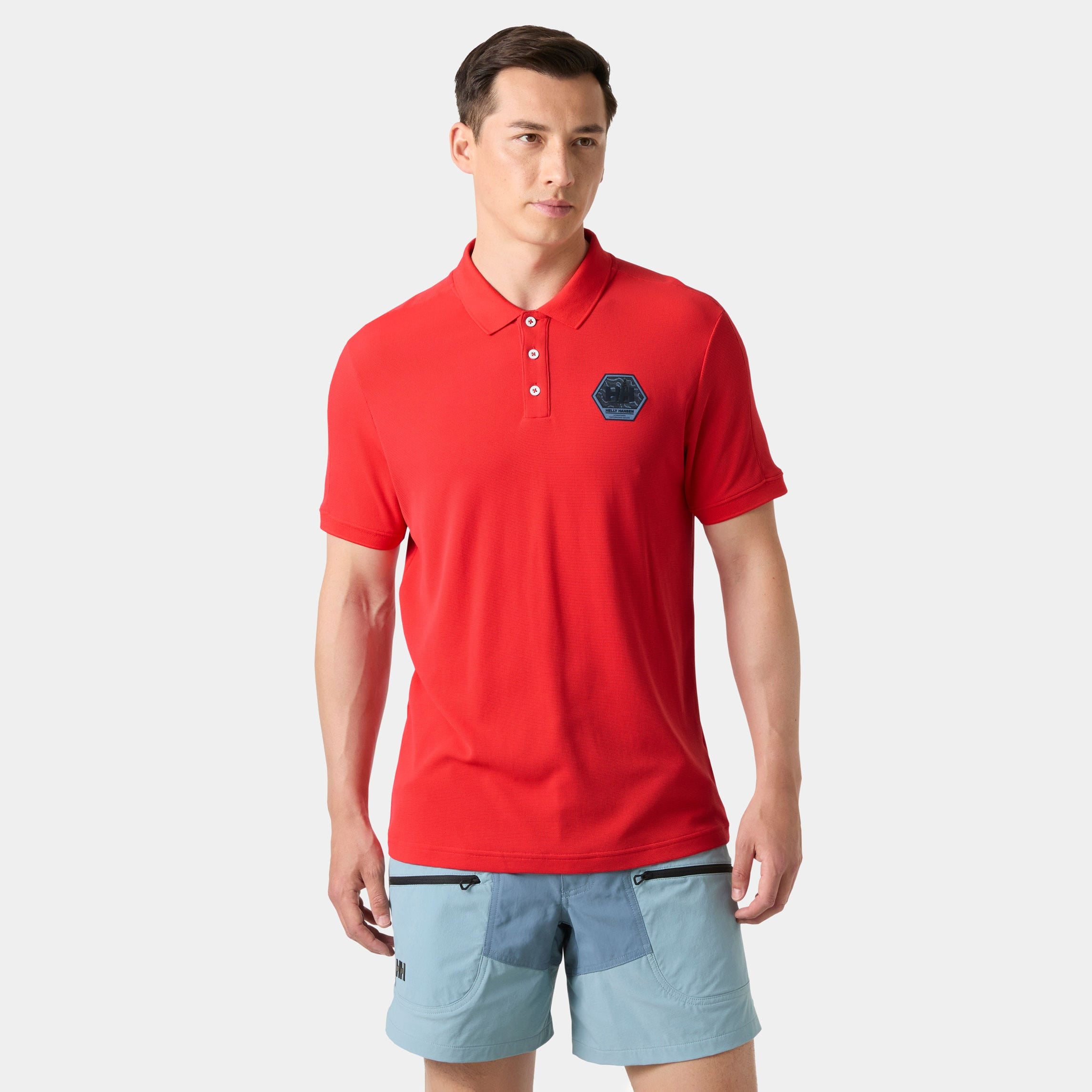 Men's HP Race Polo - 223 ALERT RED