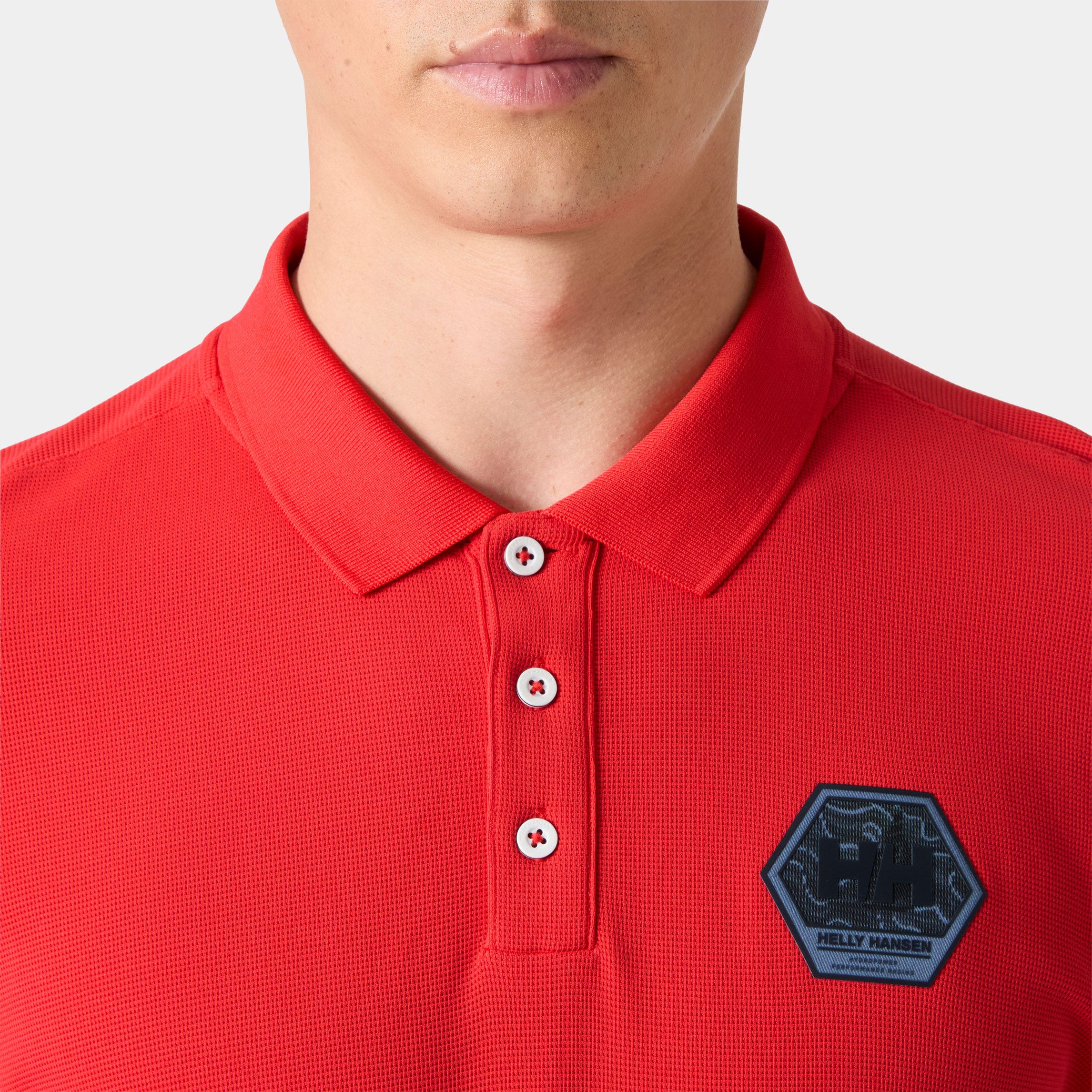 Men's HP Race Polo - 223 ALERT RED