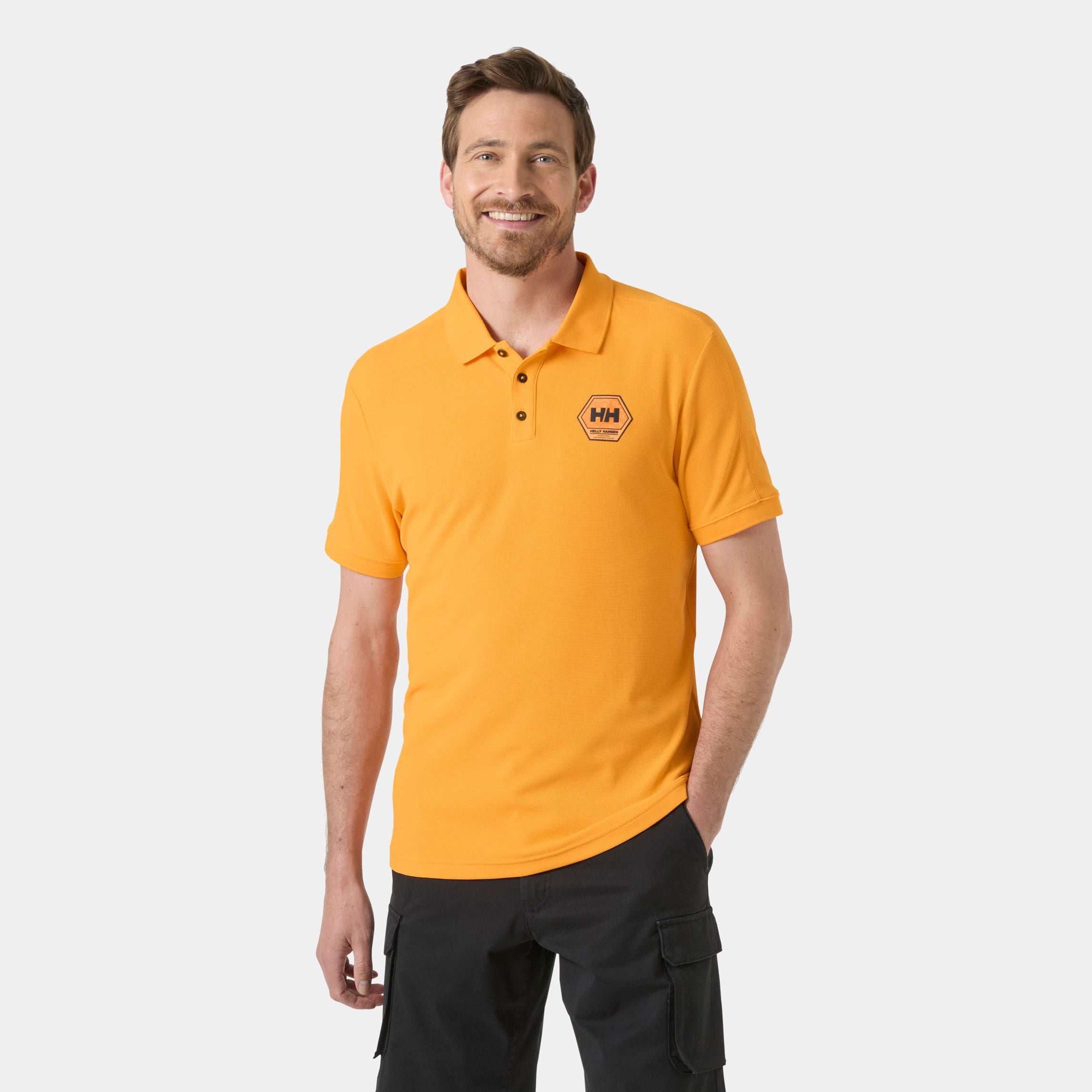 Men's HP Race Polo - 320 ORANGE SORBET