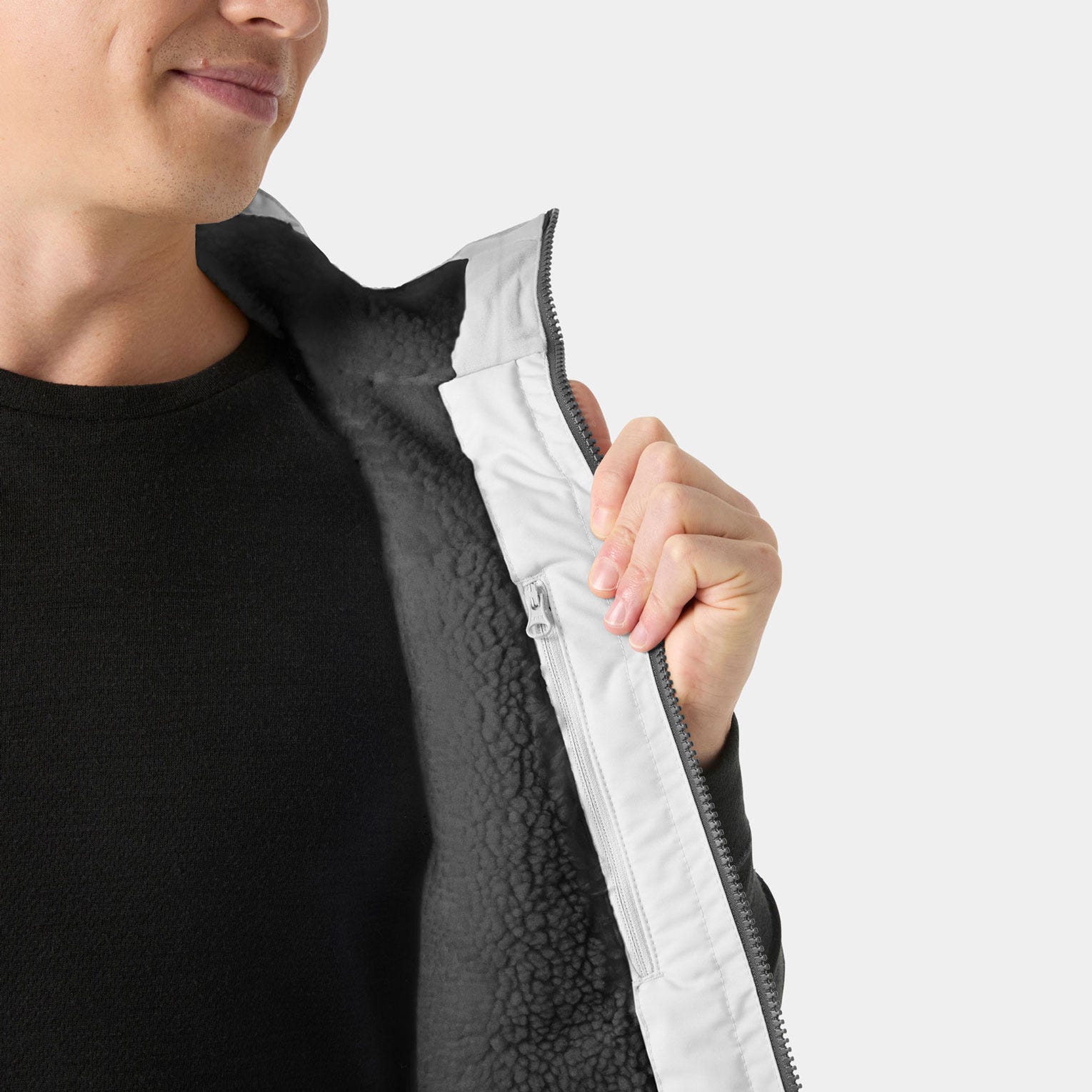 Men’s Crew Pile Vest - 853 GREY FOG