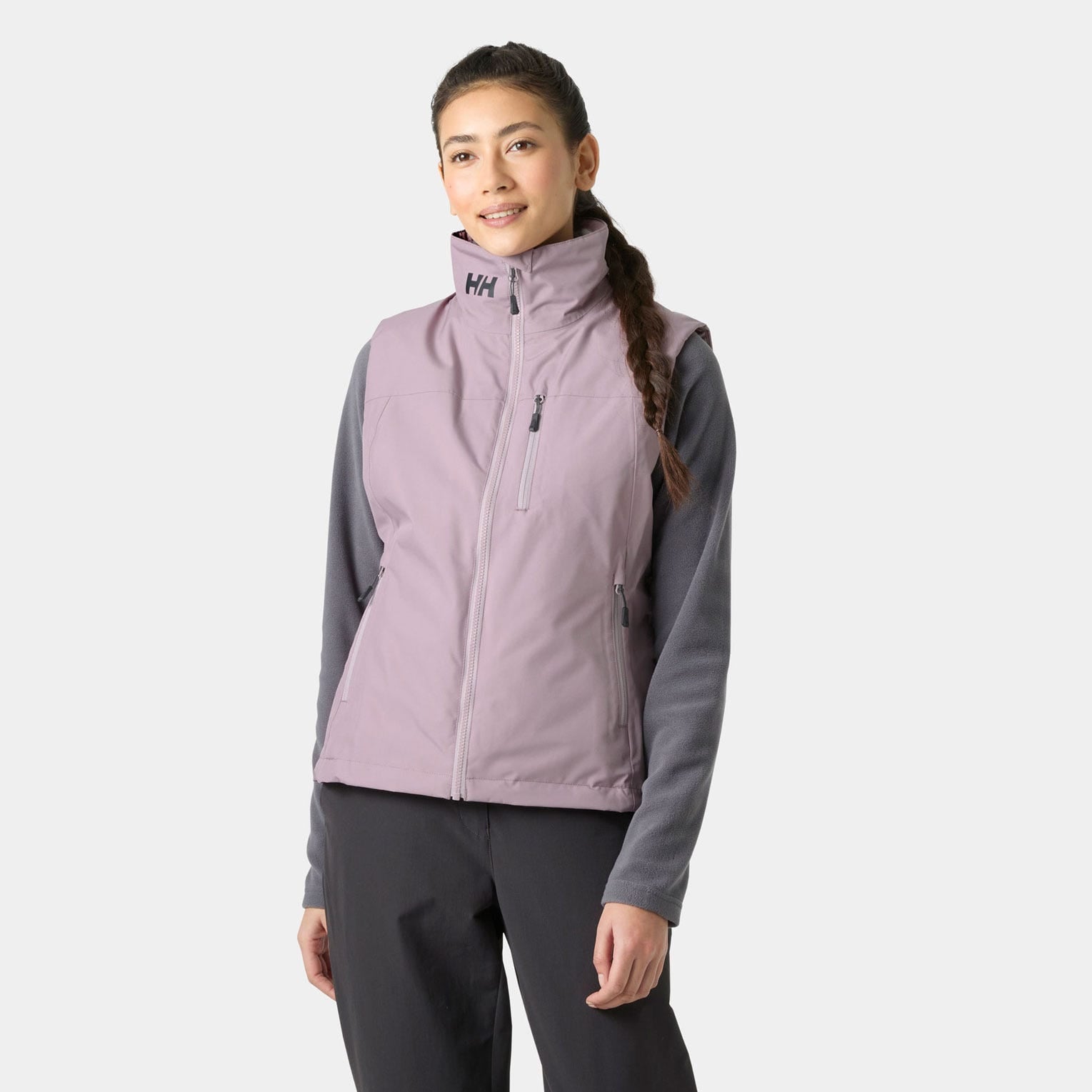 Women’s Crew Pile Vest - 676 PURPLE CLAY