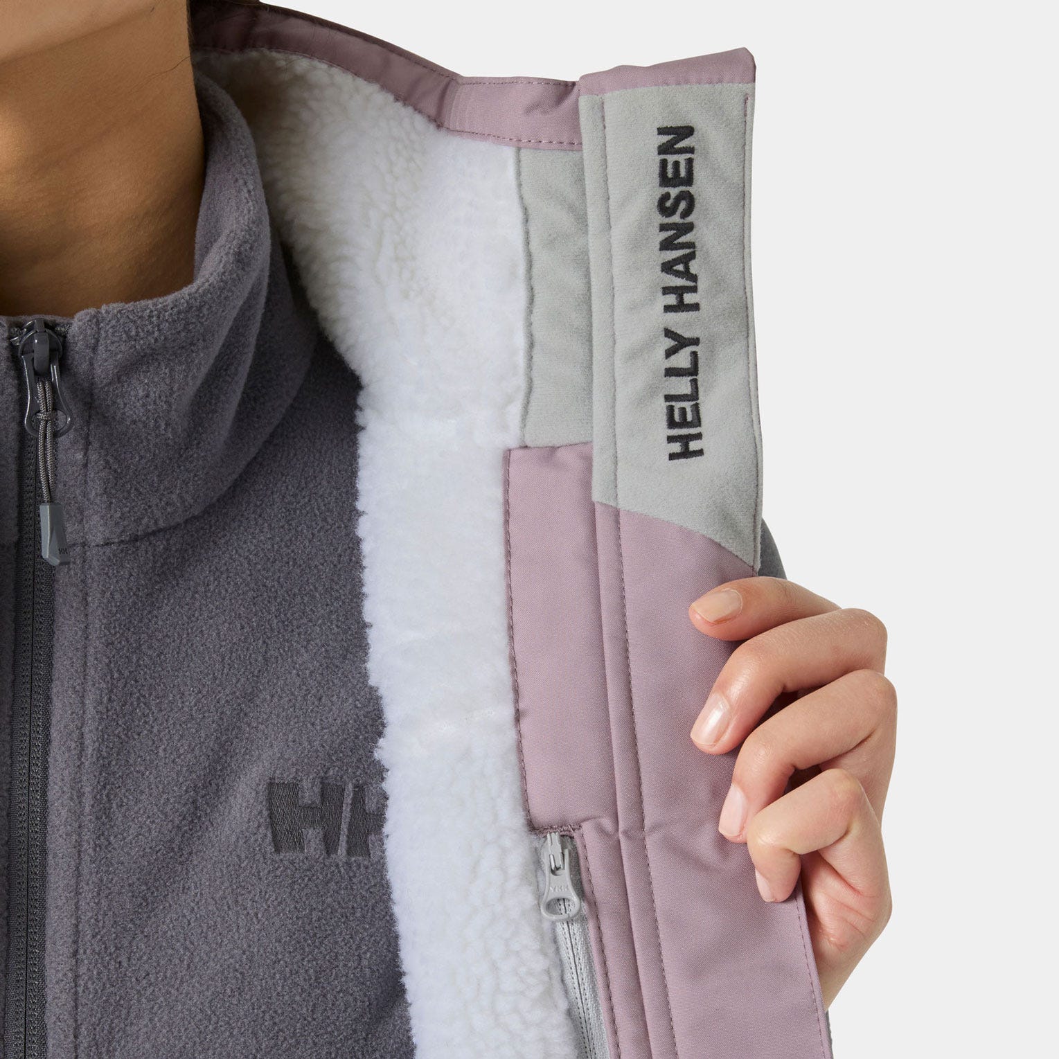 Women’s Crew Pile Vest - 676 PURPLE CLAY
