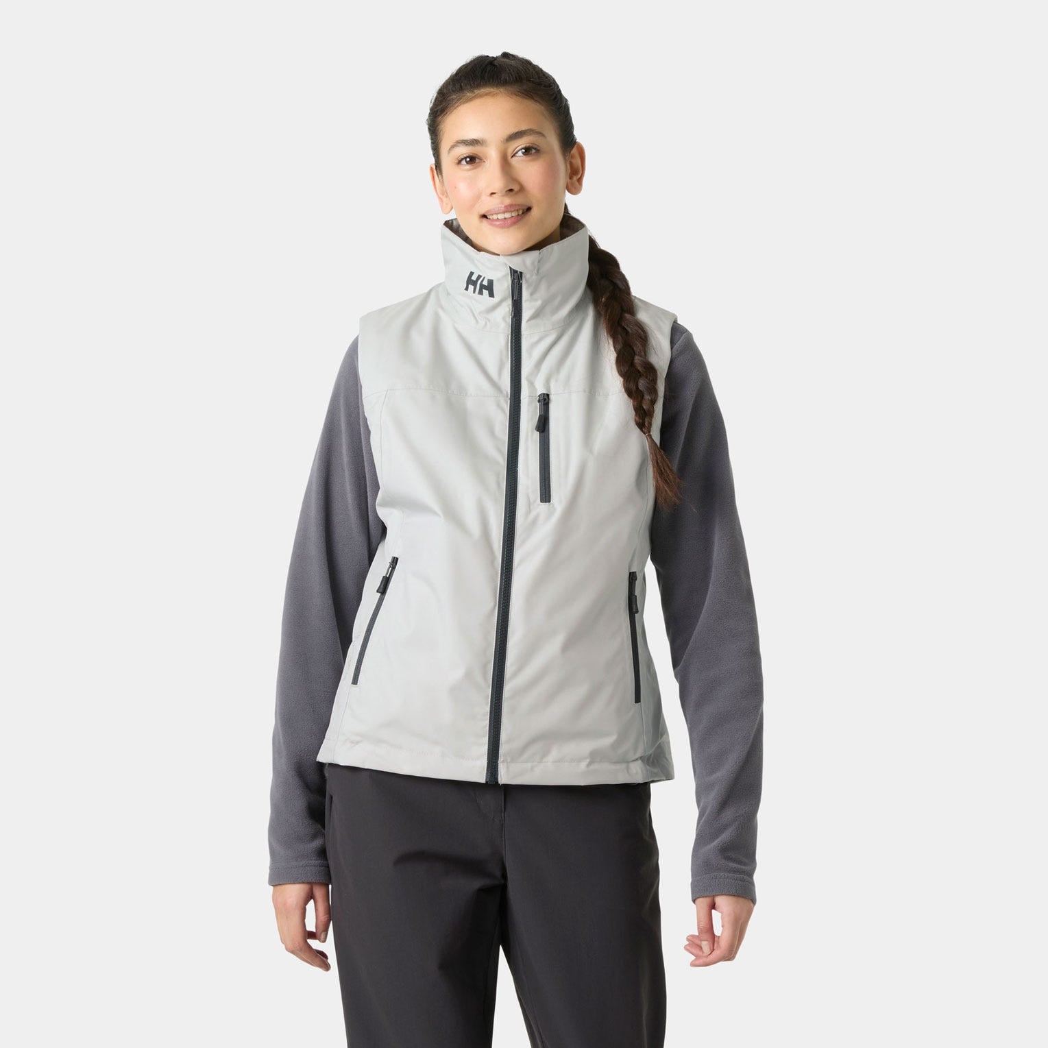Women’s Crew Pile Vest - 853 GREY FOG