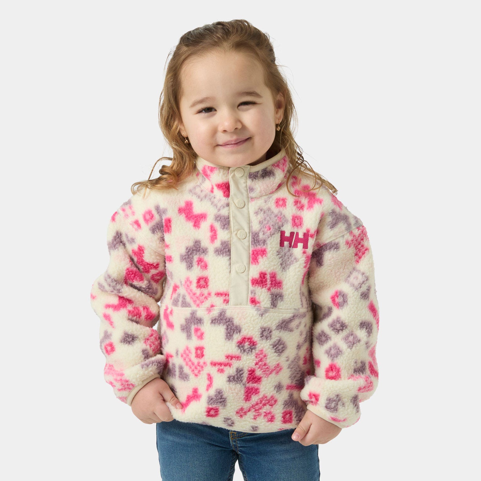 Kids' Frosty Pile Sweater - 035 CREAM AOP