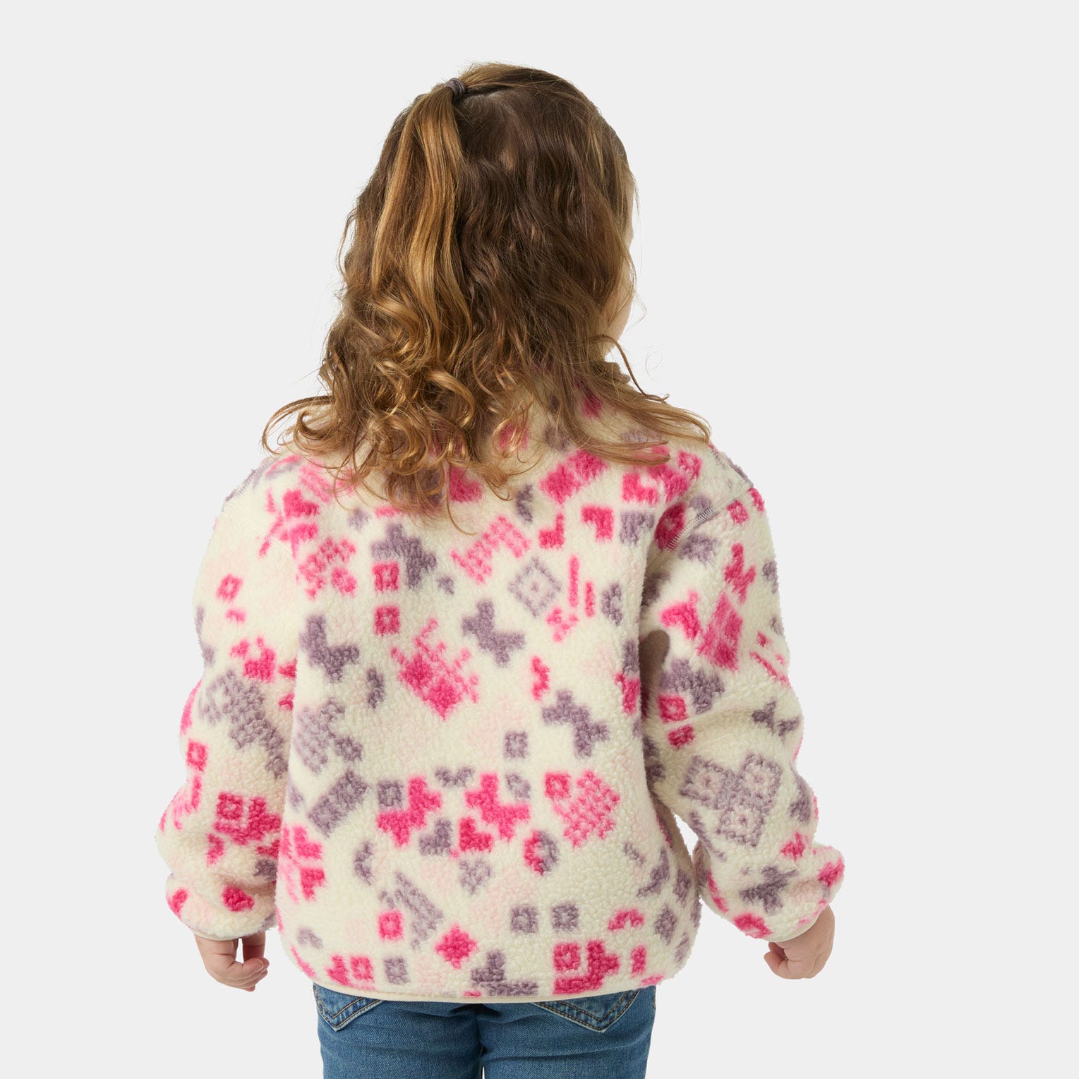 Kids' Frosty Pile Sweater - 035 CREAM AOP