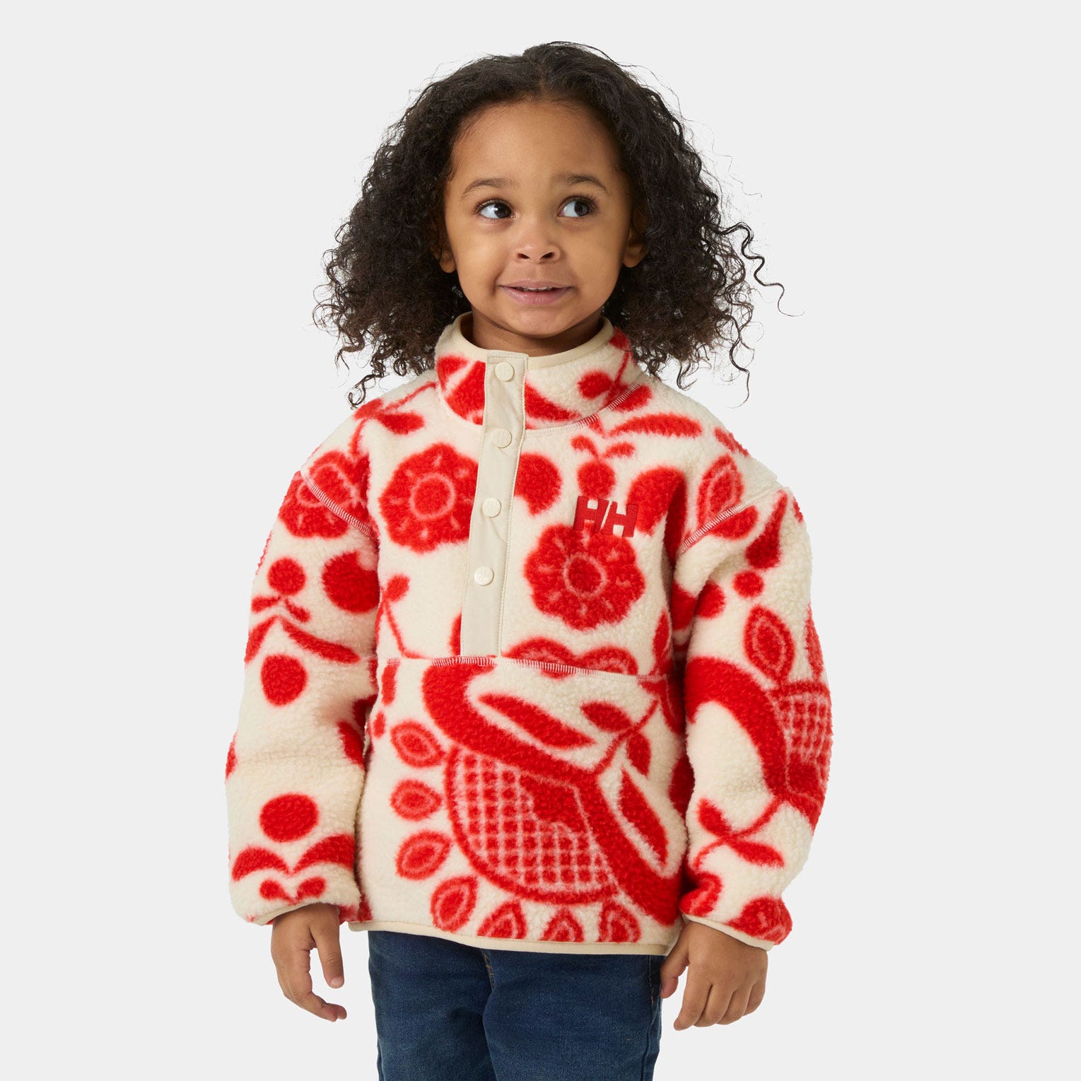 Kids' Frosty Pile Sweater - 222 ALERT RED A