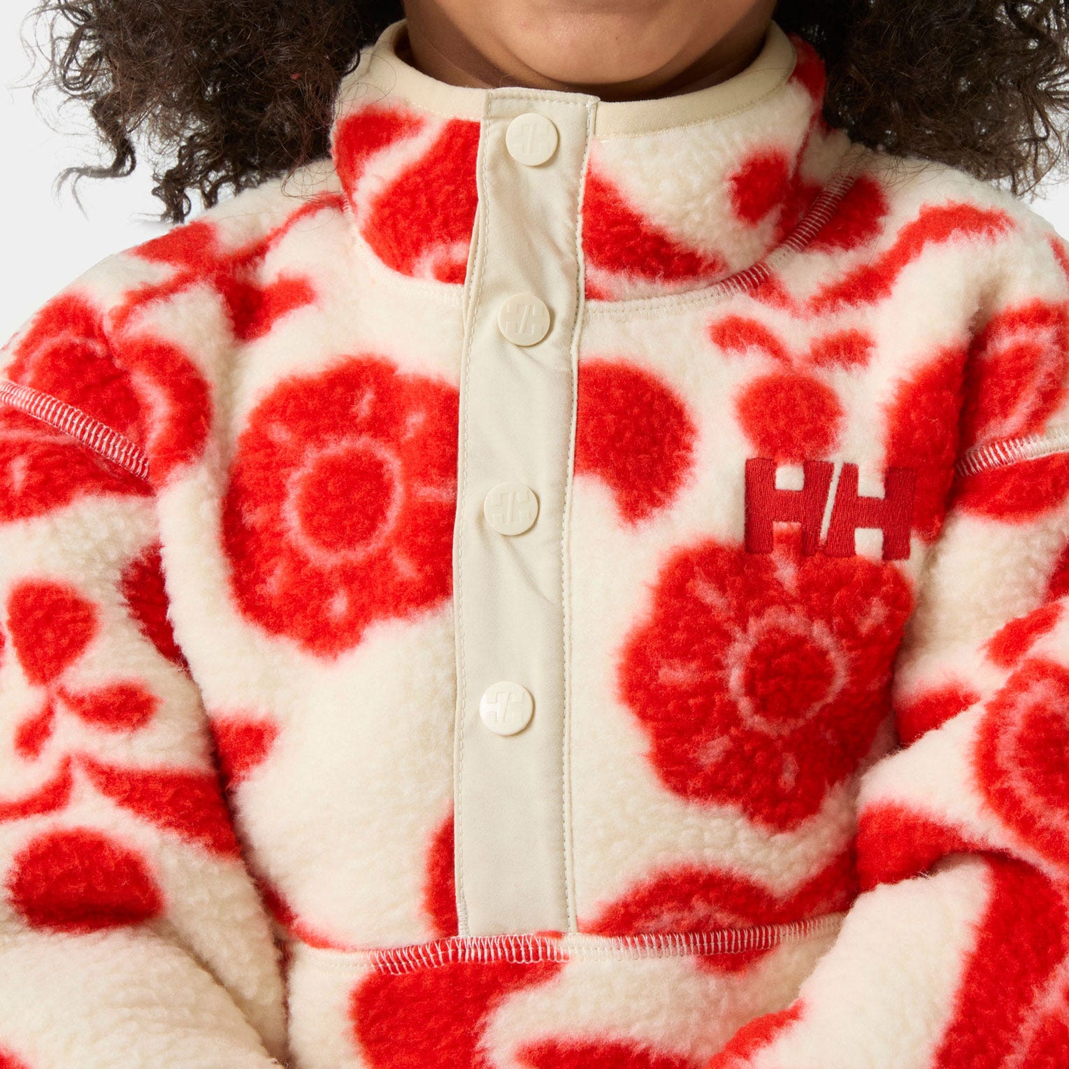 Kids' Frosty Pile Sweater - 222 ALERT RED A