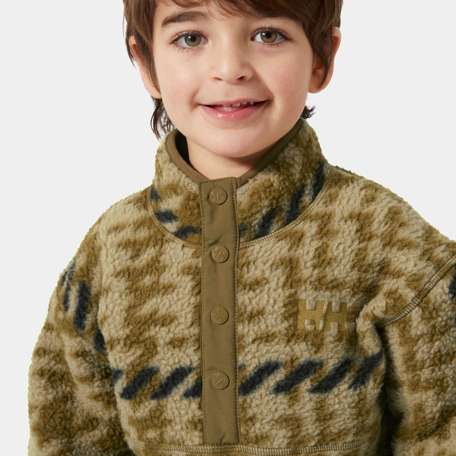 Kids' Frosty Pile Sweater - 718 SEPIA BROXBURN AOP