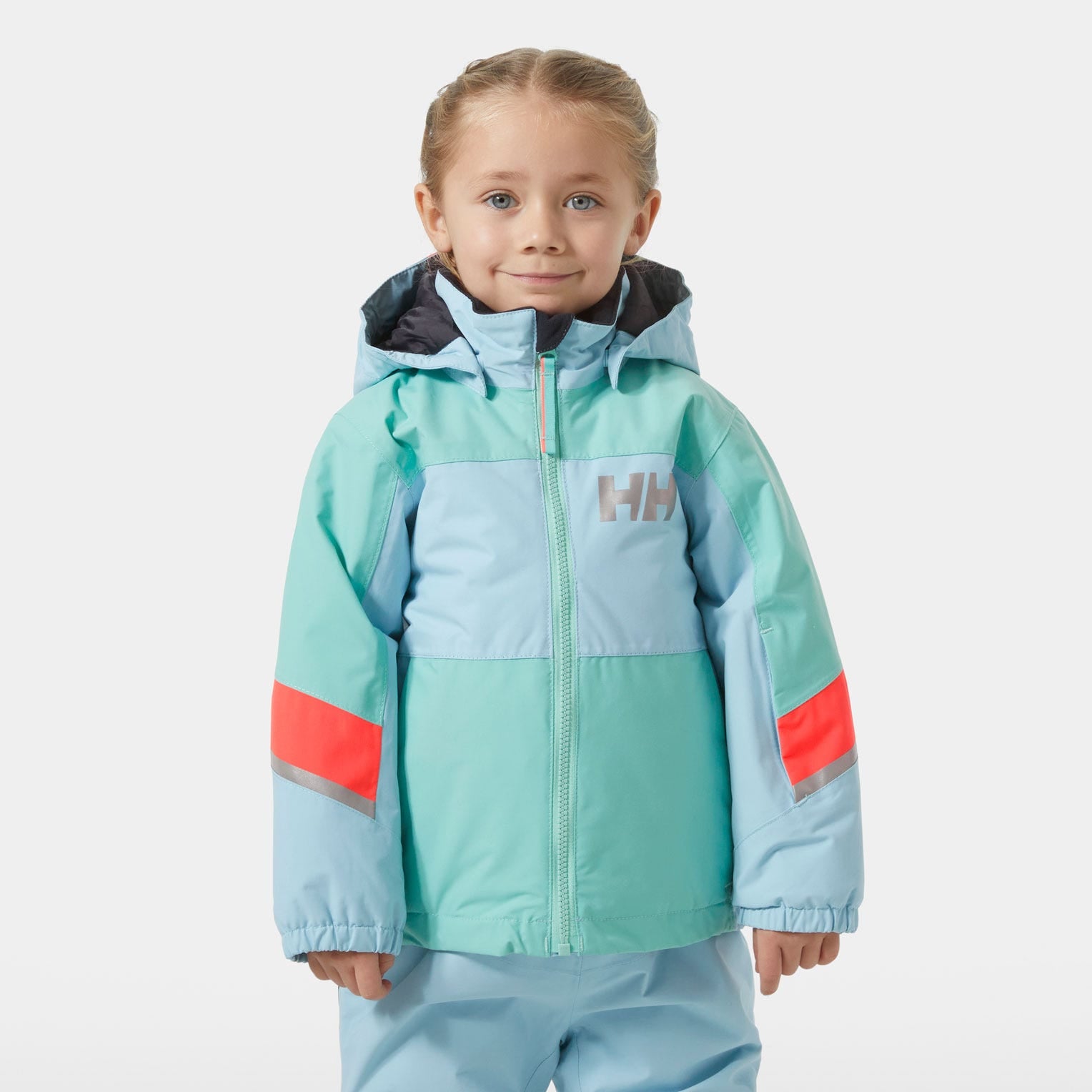 Kids’ Rider Insulated Ski Jacket - 607 LIGHT CYAN
