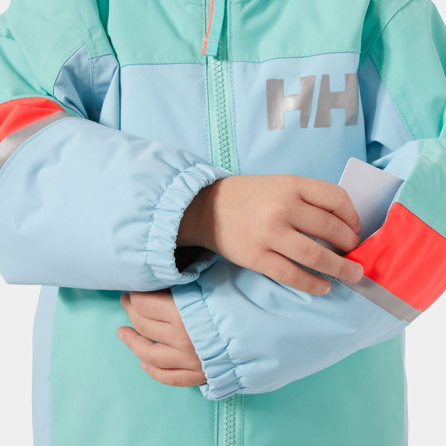Kids’ Rider Insulated Ski Jacket - 607 LIGHT CYAN