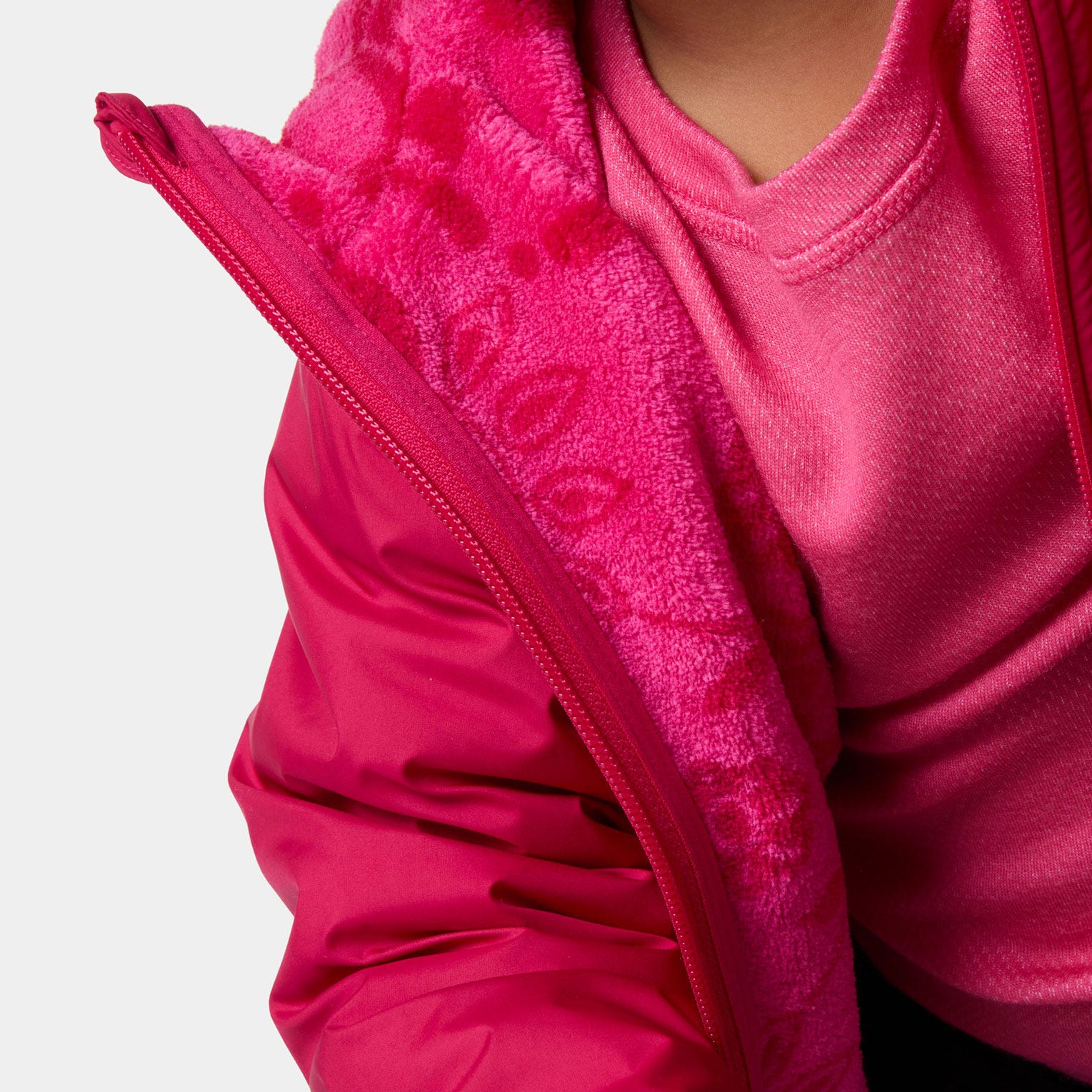 Kids’ Chill Hooded Jacket - 092 CRANBERRY