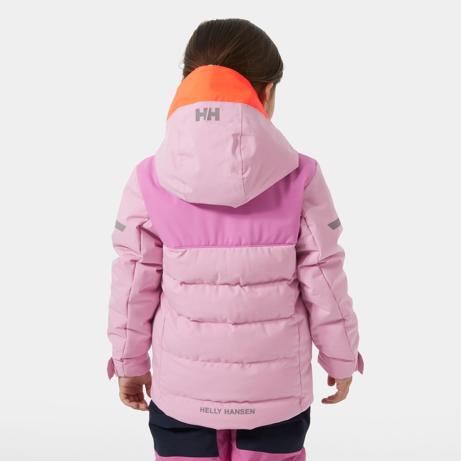 Kids’ Vertical Insulated Ski Jacket - 073 PINK LAVENDER