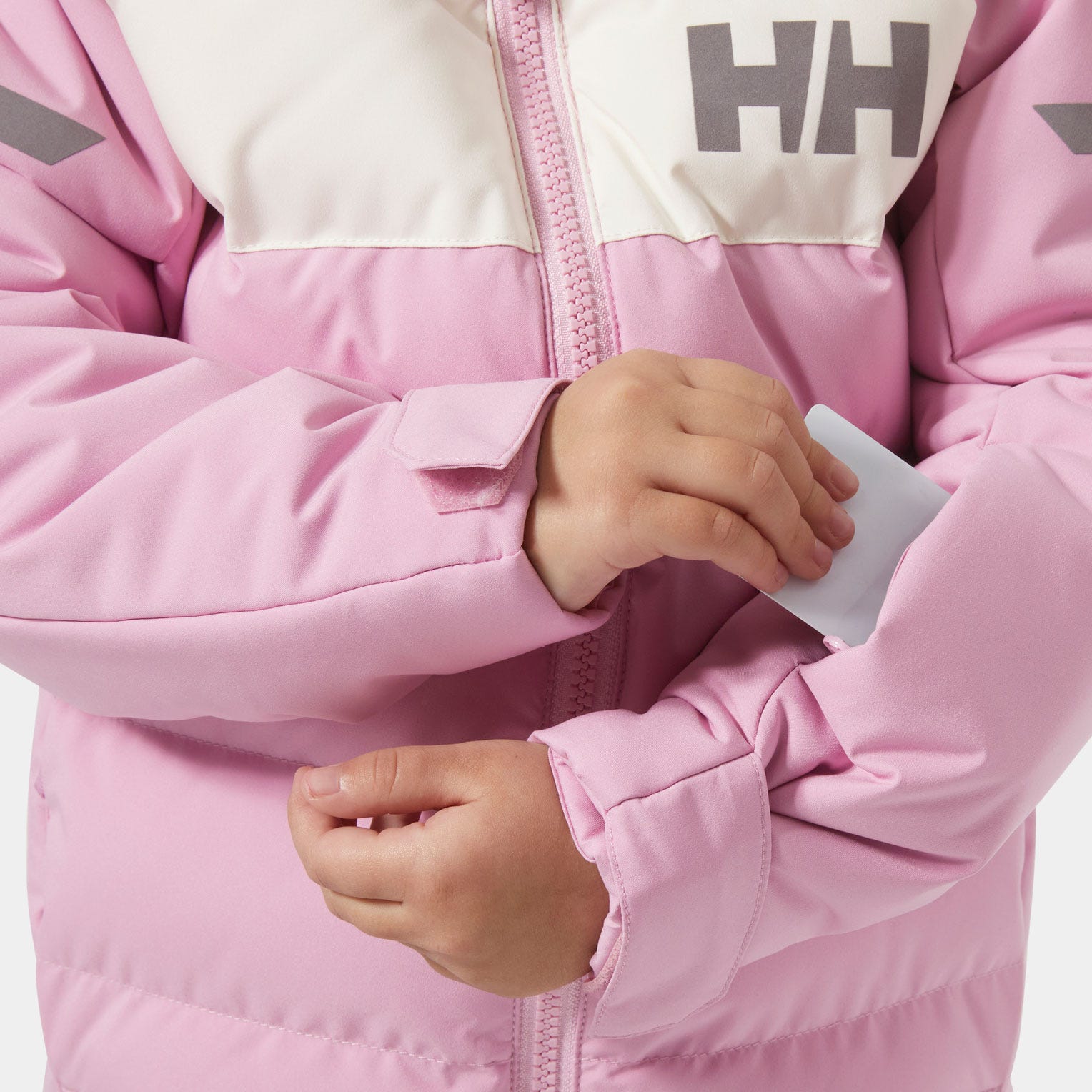 Kids’ Vertical Insulated Ski Jacket - 073 PINK LAVENDER