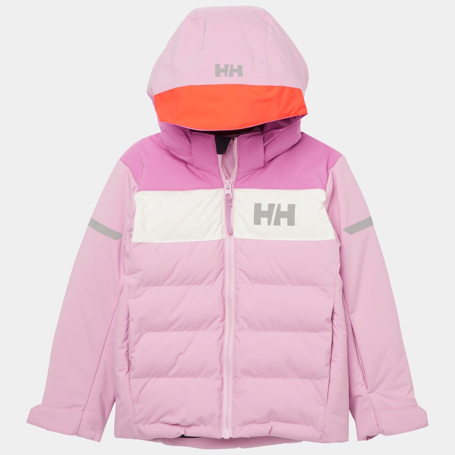 Kids’ Vertical Insulated Ski Jacket - 073 PINK LAVENDER