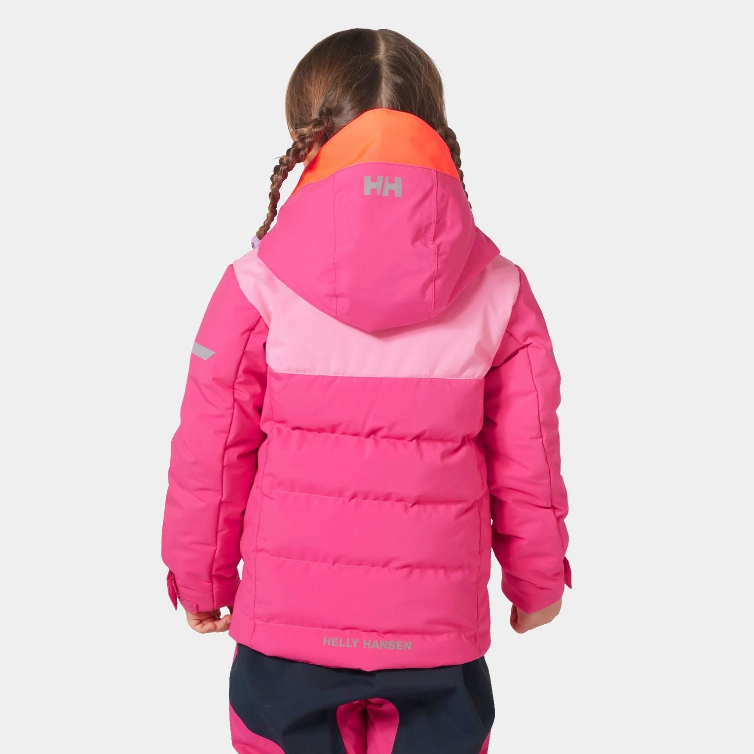 Kids’ Vertical Insulated Ski Jacket - 181 DRAGON FRUIT