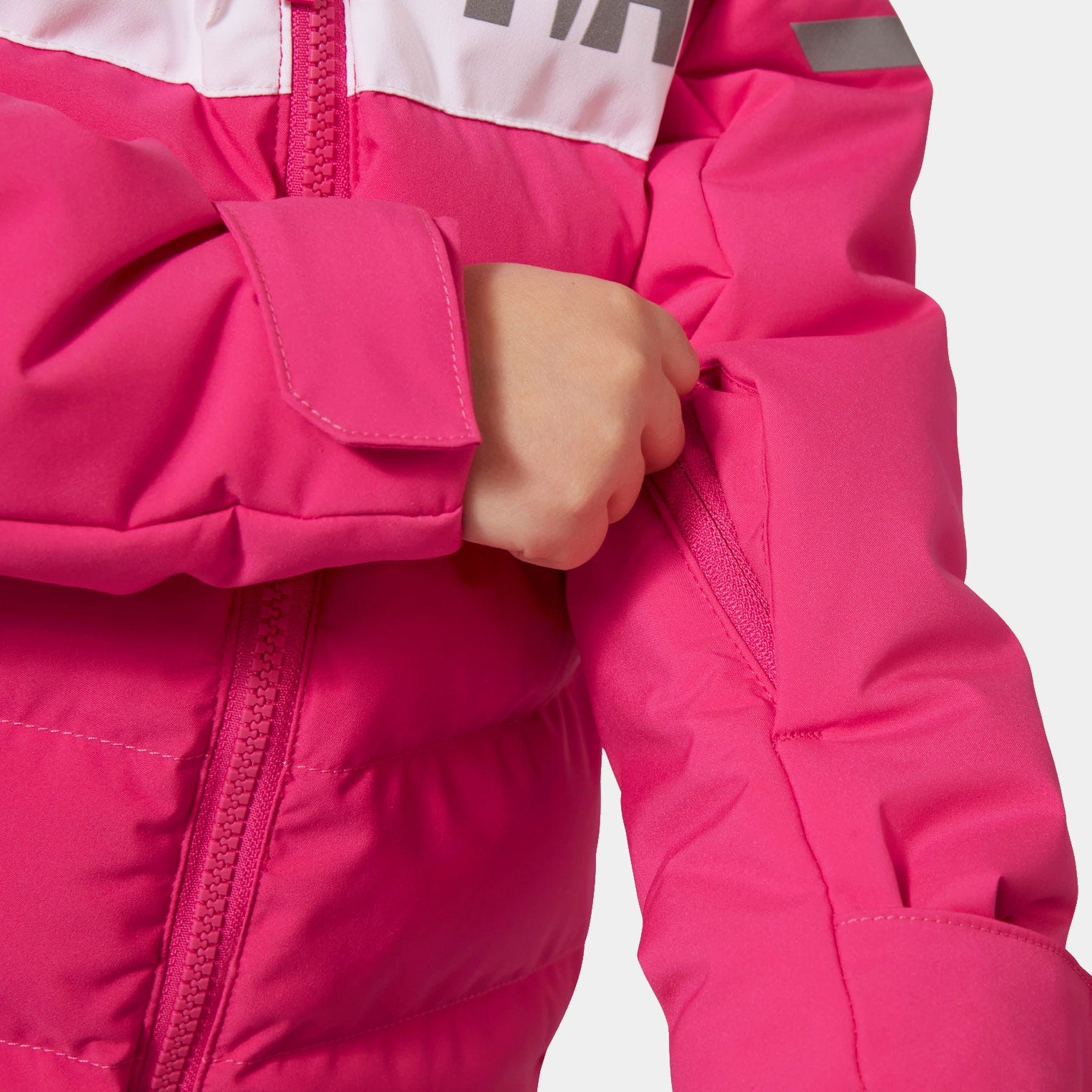 Kids’ Vertical Insulated Ski Jacket - 181 DRAGON FRUIT