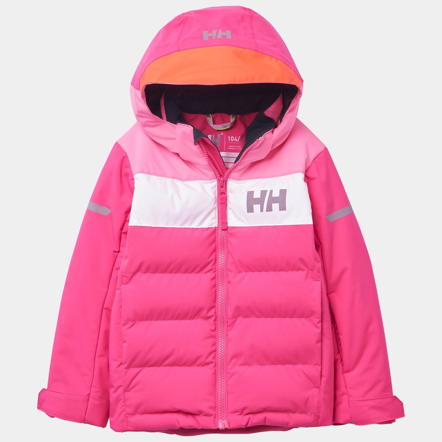 Kids’ Vertical Insulated Ski Jacket - 181 DRAGON FRUIT