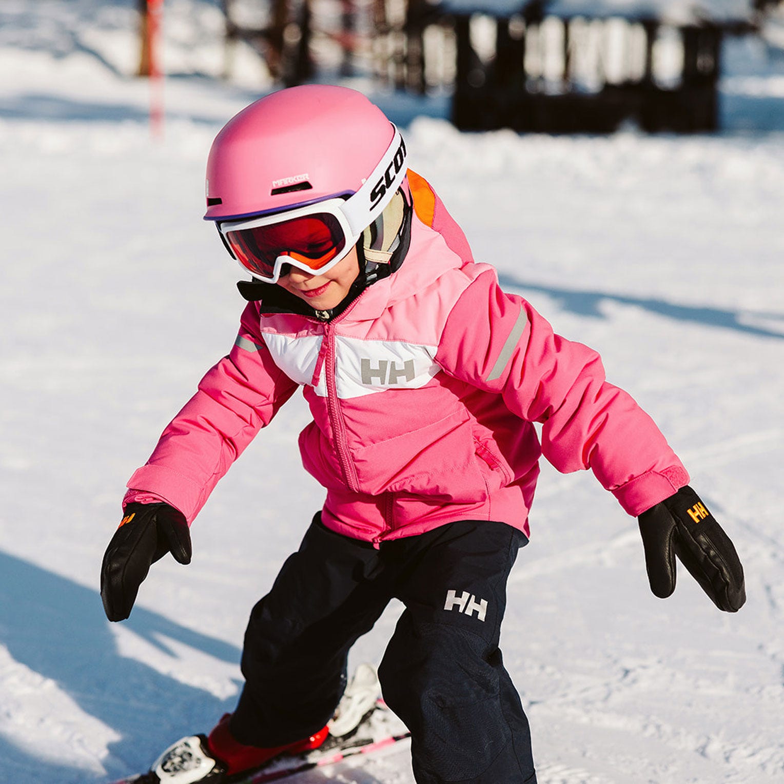 Kids’ Vertical Insulated Ski Jacket - 181 DRAGON FRUIT
