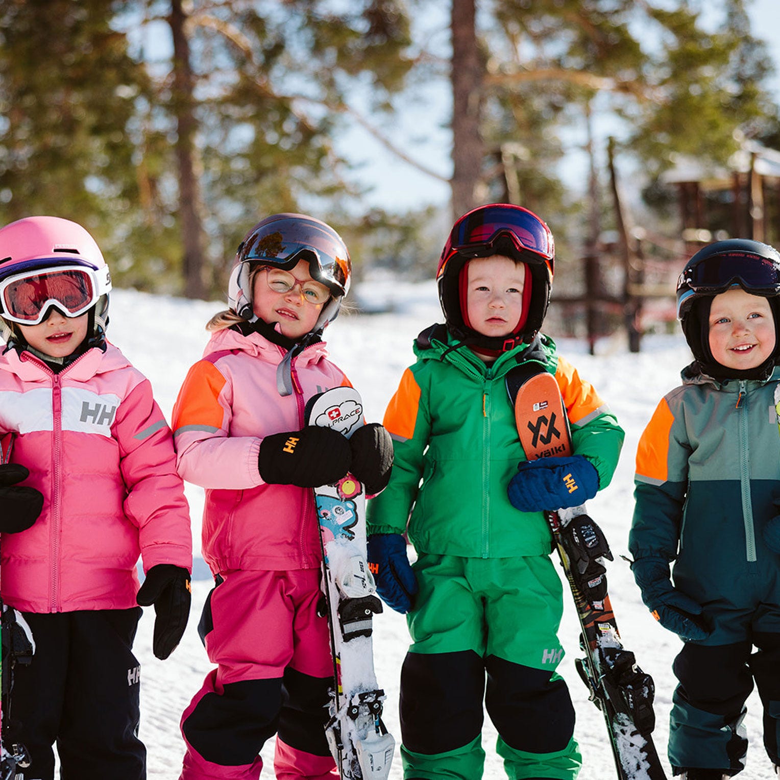 Kids’ Vertical Insulated Ski Jacket - 181 DRAGON FRUIT