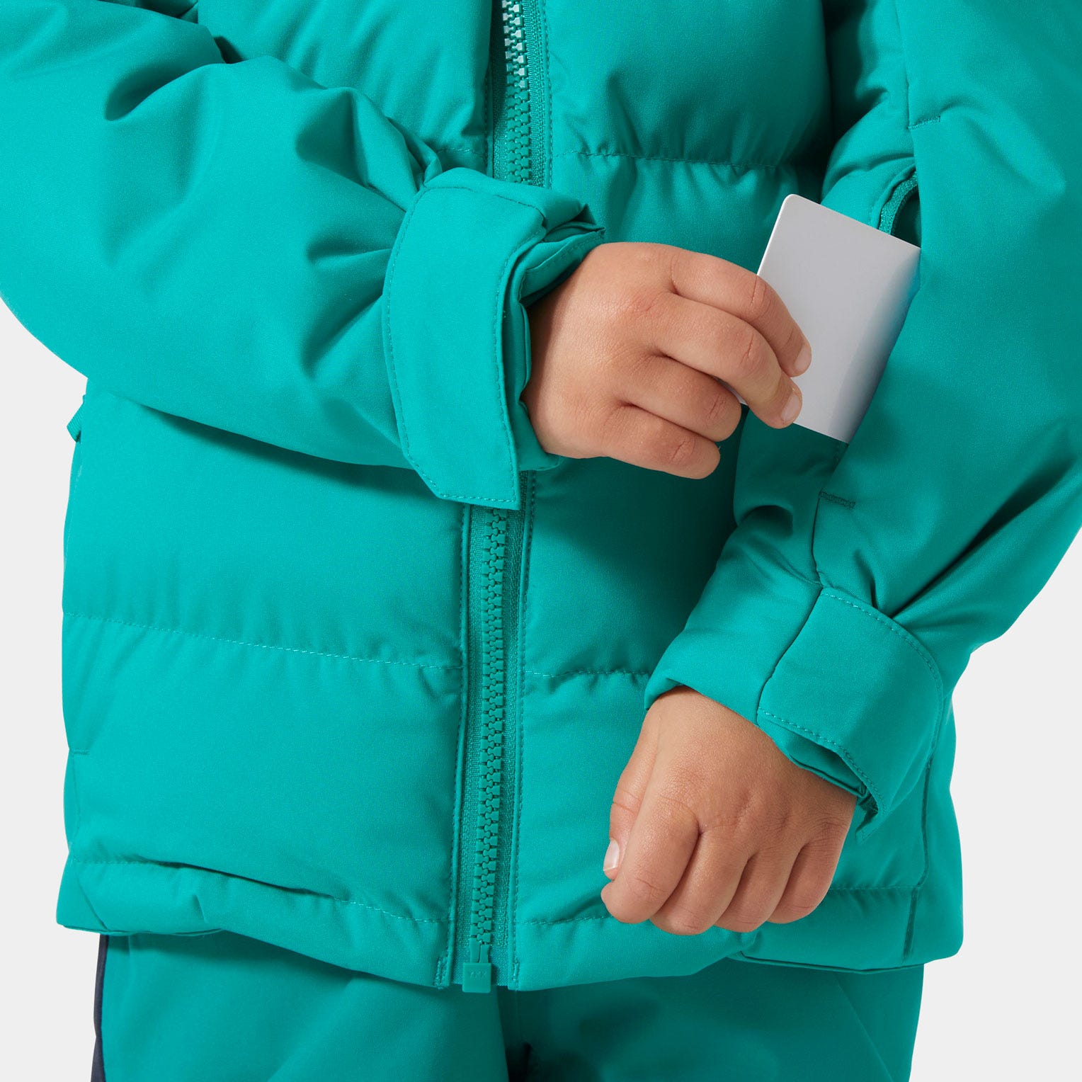 Kids’ Vertical Insulated Ski Jacket - 466 SIGNAL GREEN