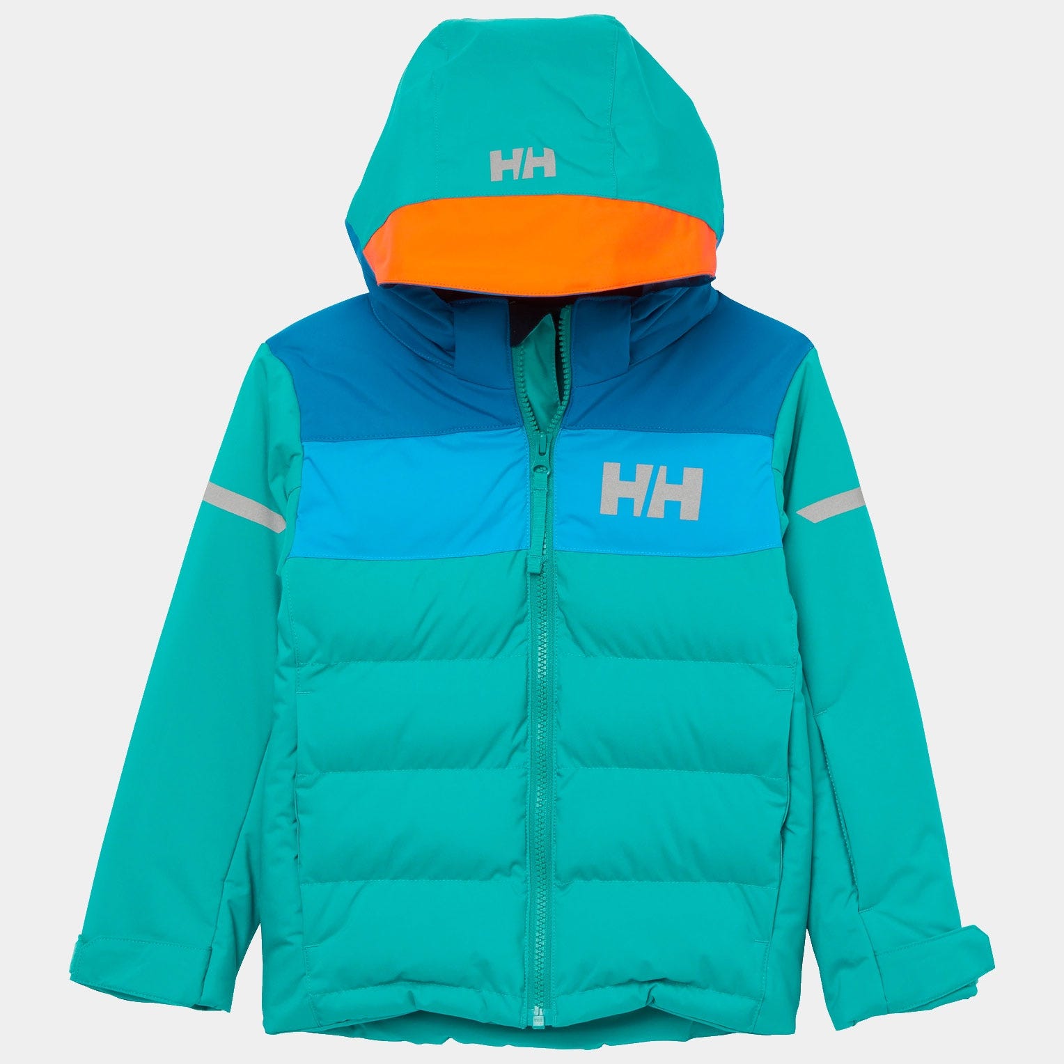 Kids’ Vertical Insulated Ski Jacket - 466 SIGNAL GREEN