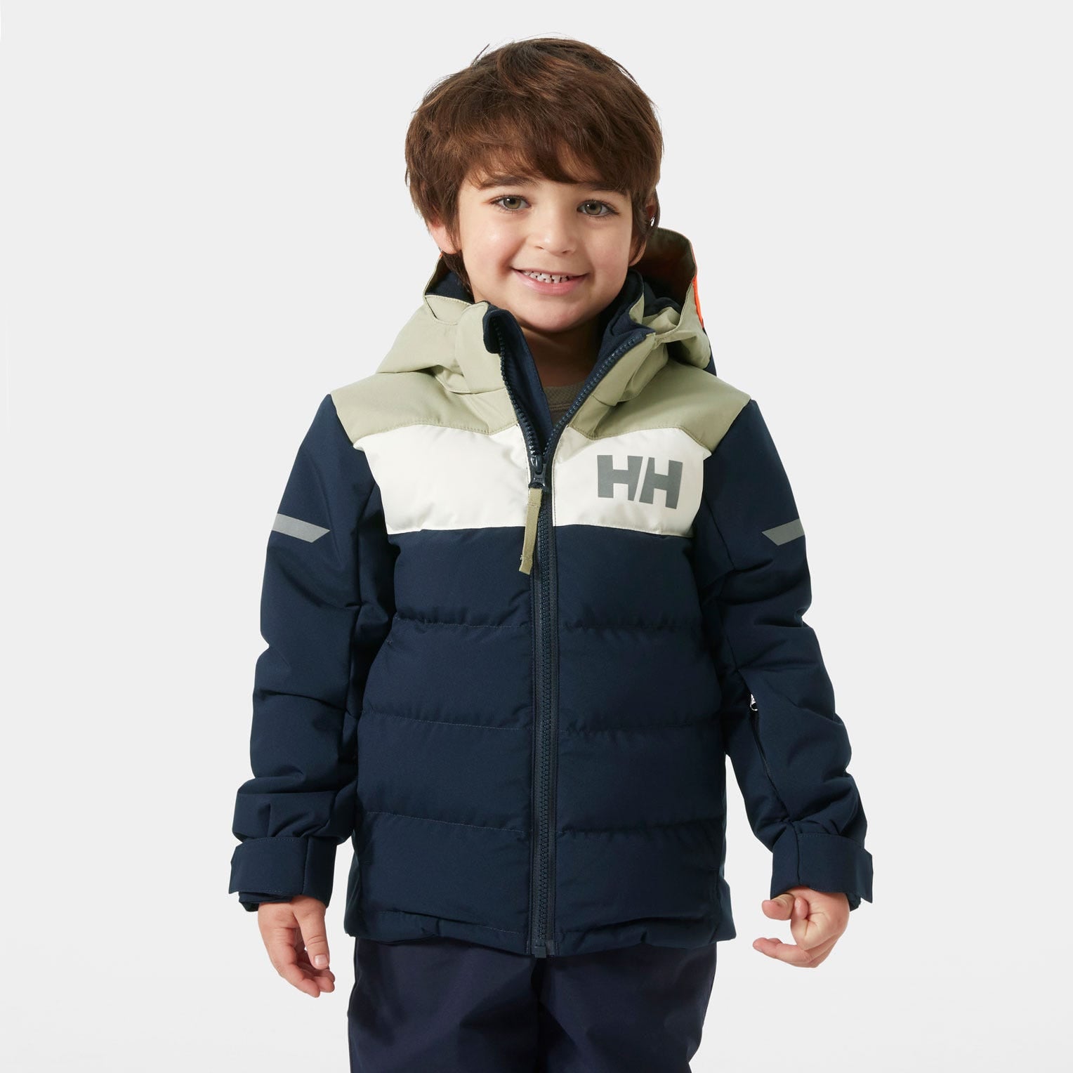 Kids’ Vertical Insulated Ski Jacket - 599 NAVY
