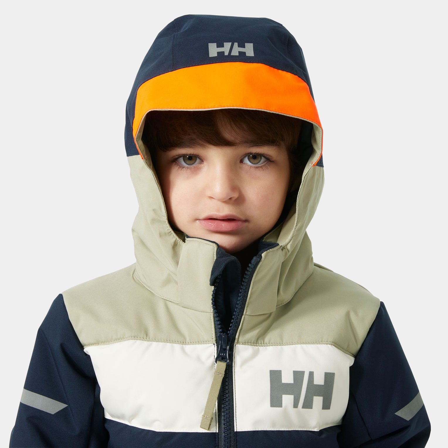 Kids’ Vertical Insulated Ski Jacket - 599 NAVY