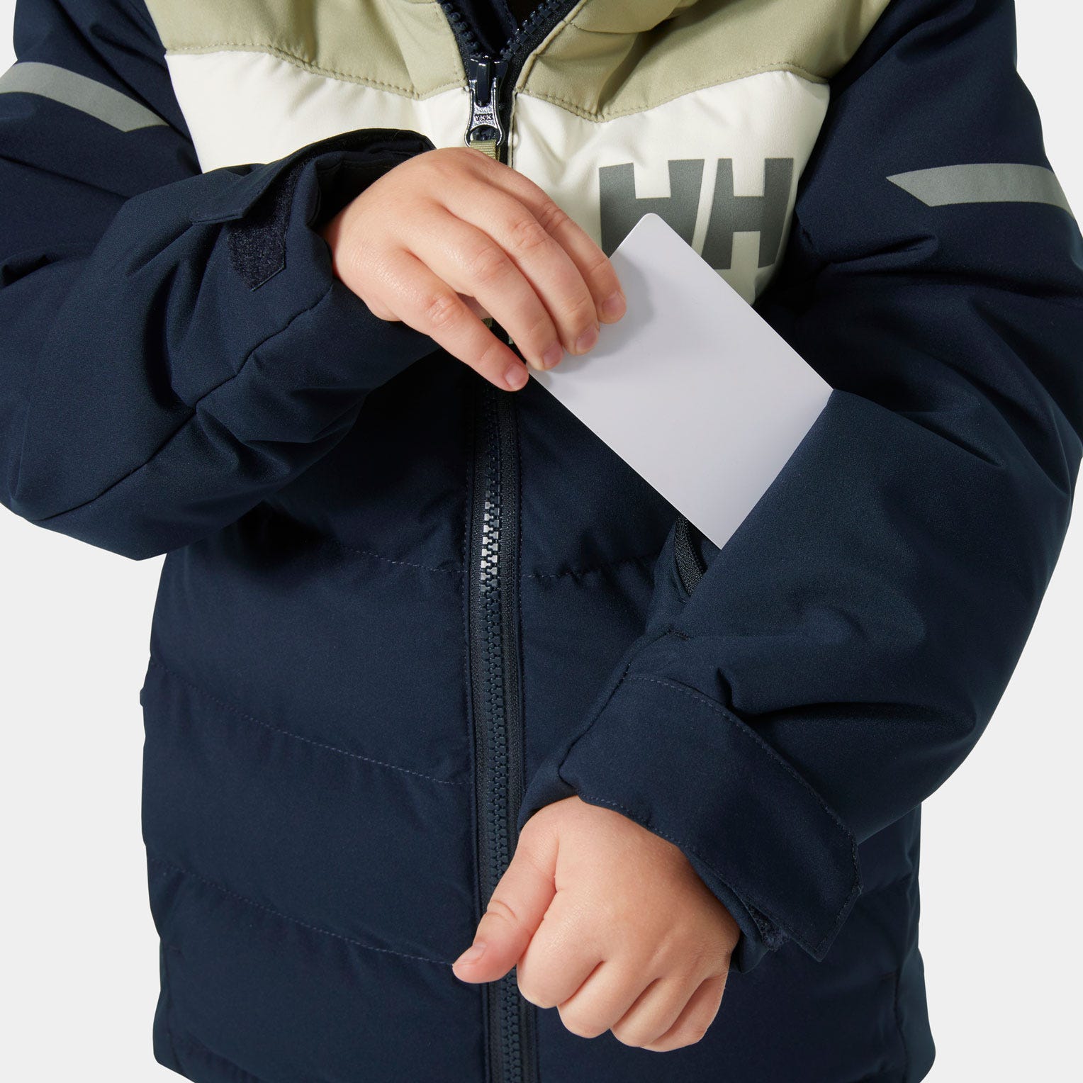 Kids’ Vertical Insulated Ski Jacket - 599 NAVY