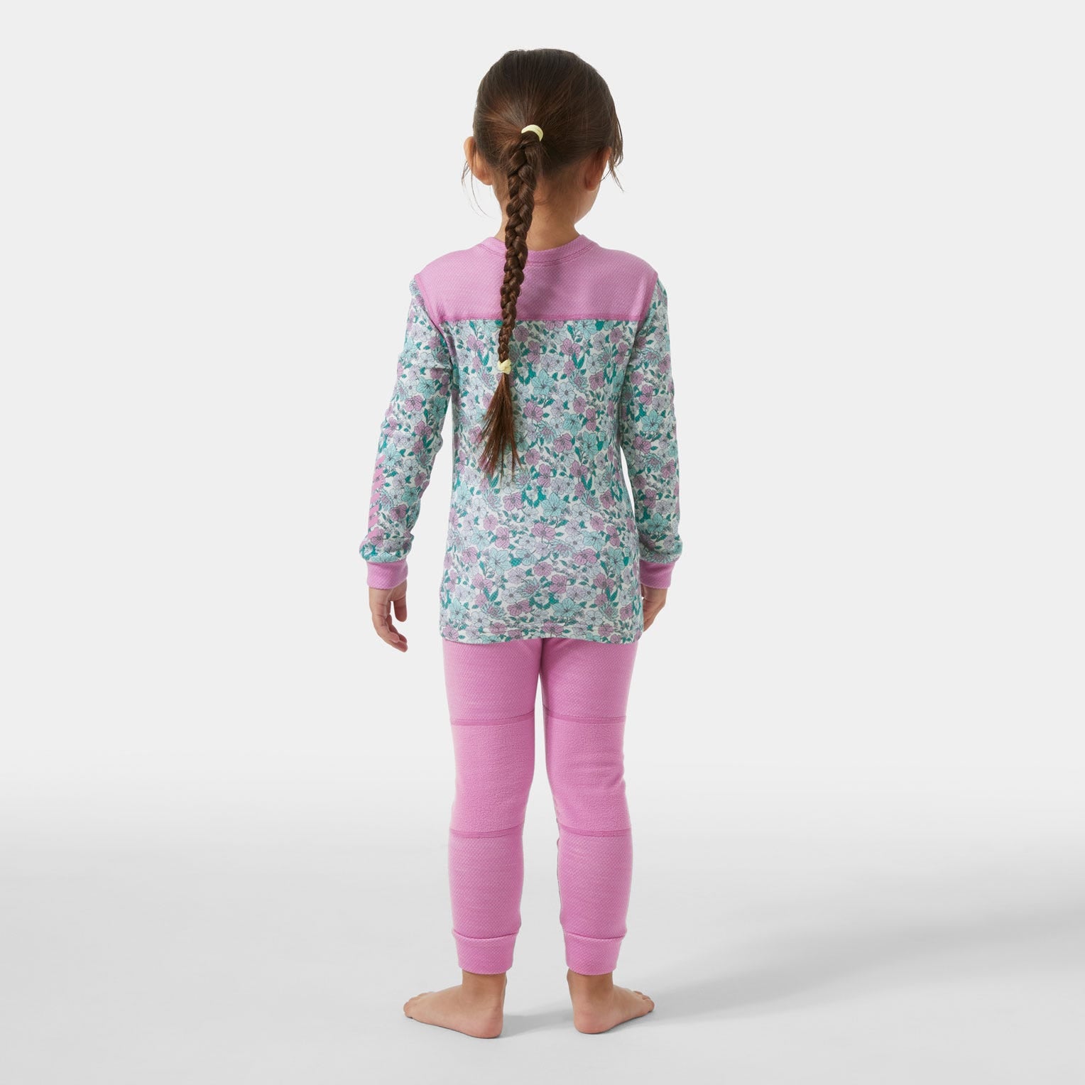 Kids' Graphic LIFA® Merino Wool Base Layer Set - 089 META PINK AOP