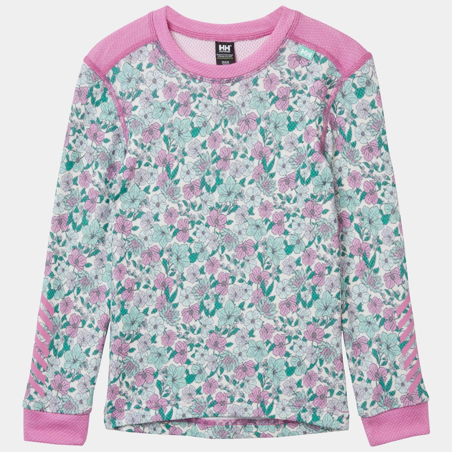 Kids' Graphic LIFA® Merino Wool Base Layer Set - 089 META PINK AOP