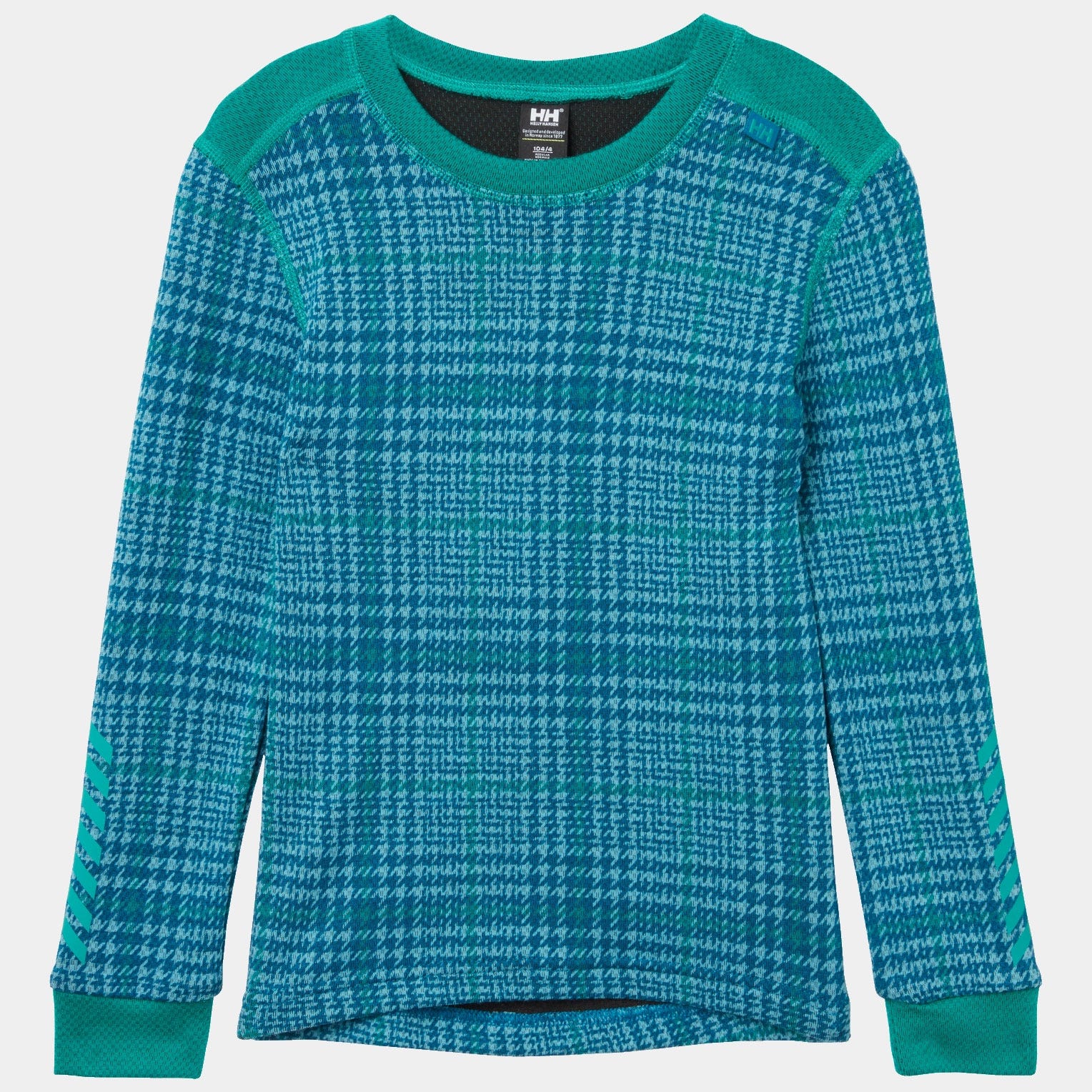 Kids' Graphic LIFA® Merino Wool Base Layer Set - 466 SIGNAL GREEN