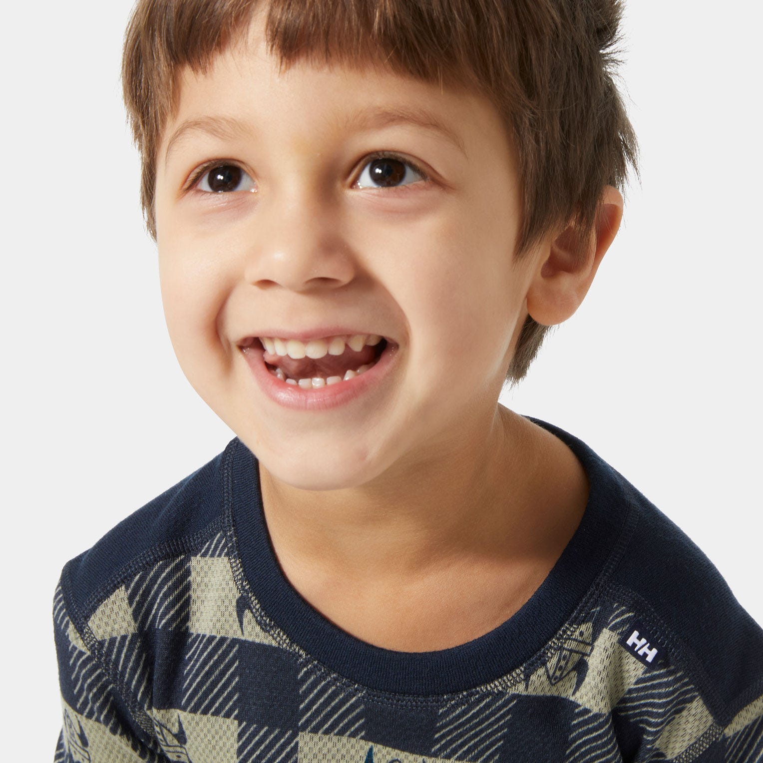 Kids' Graphic LIFA® Merino Wool Base Layer Set - 598 NAVY AOP