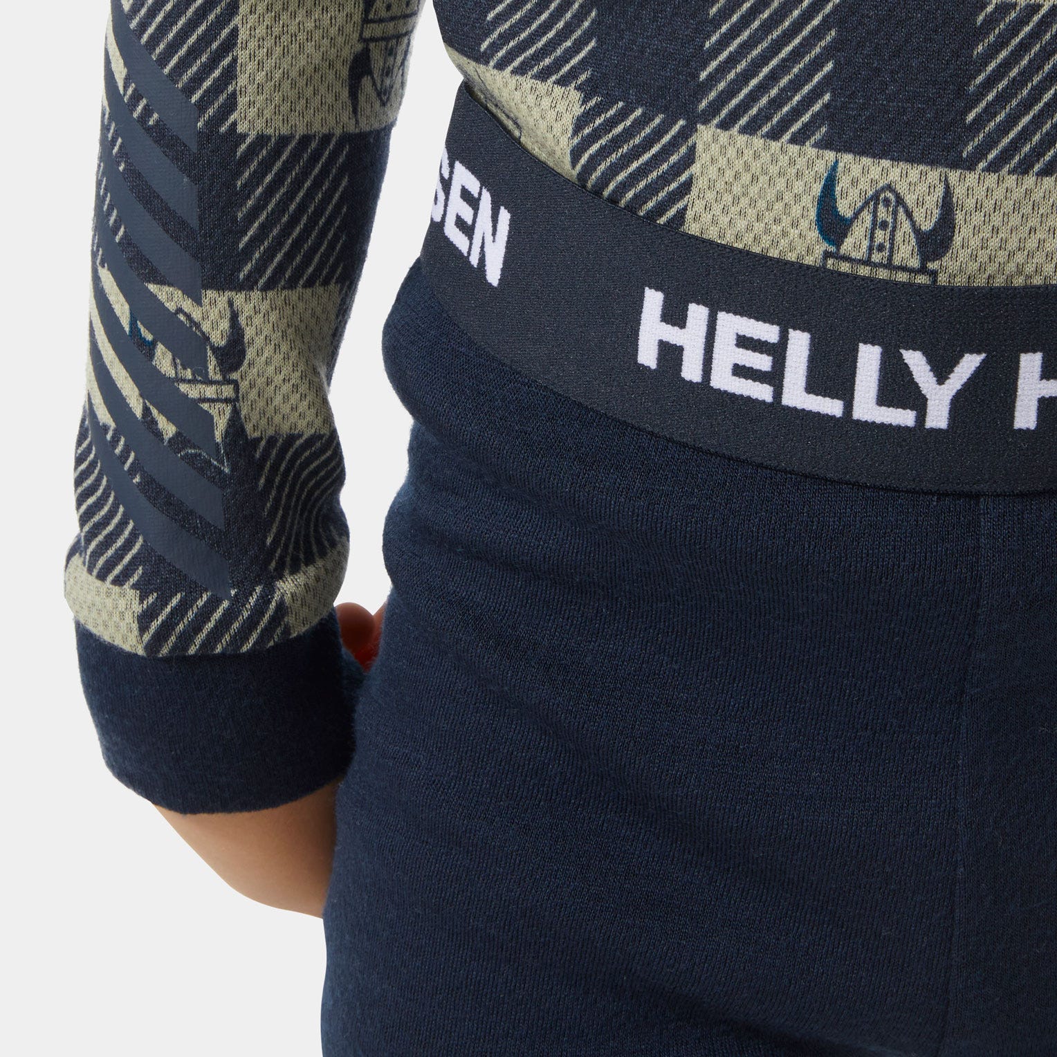 Kids' Graphic LIFA® Merino Wool Base Layer Set - 598 NAVY AOP