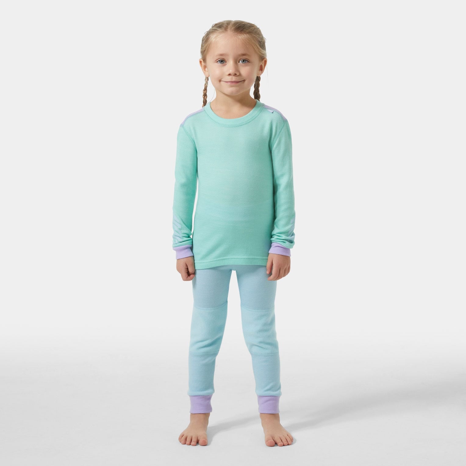 Kids' LIFA® Merino Wool Base Layer Set - 416 LAGOON