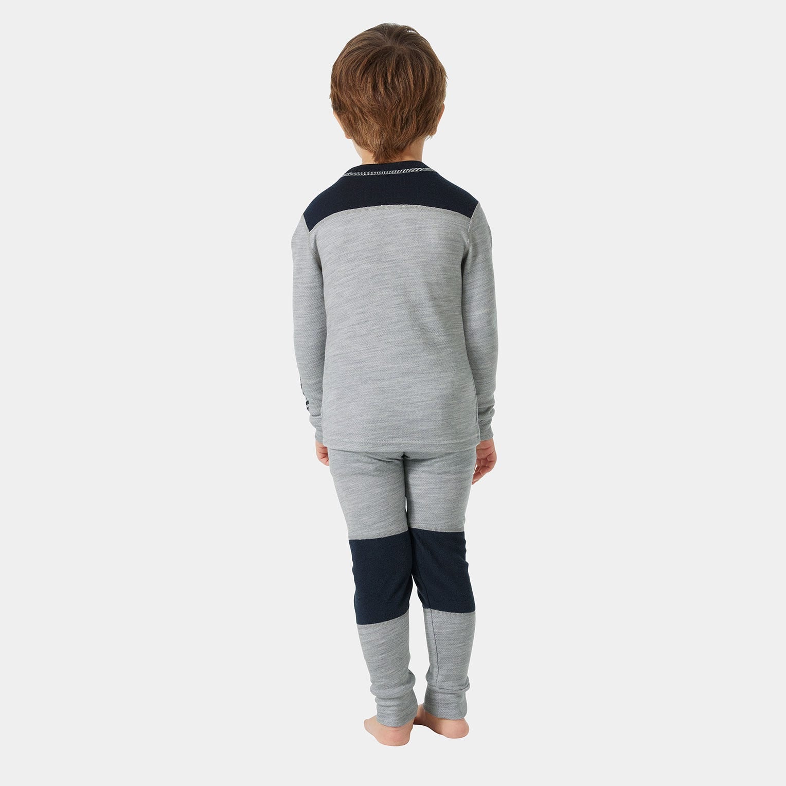 Kids' LIFA® Merino Wool Base Layer Set - 949 GREY MELANGE