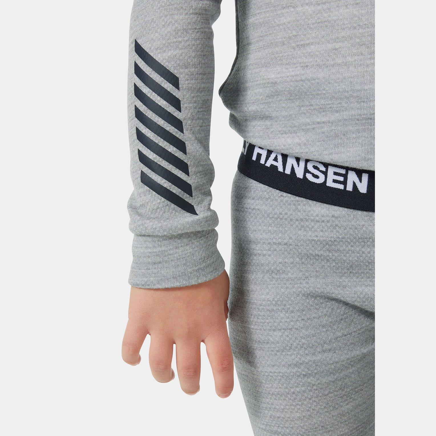Kids' LIFA® Merino Wool Base Layer Set - 949 GREY MELANGE