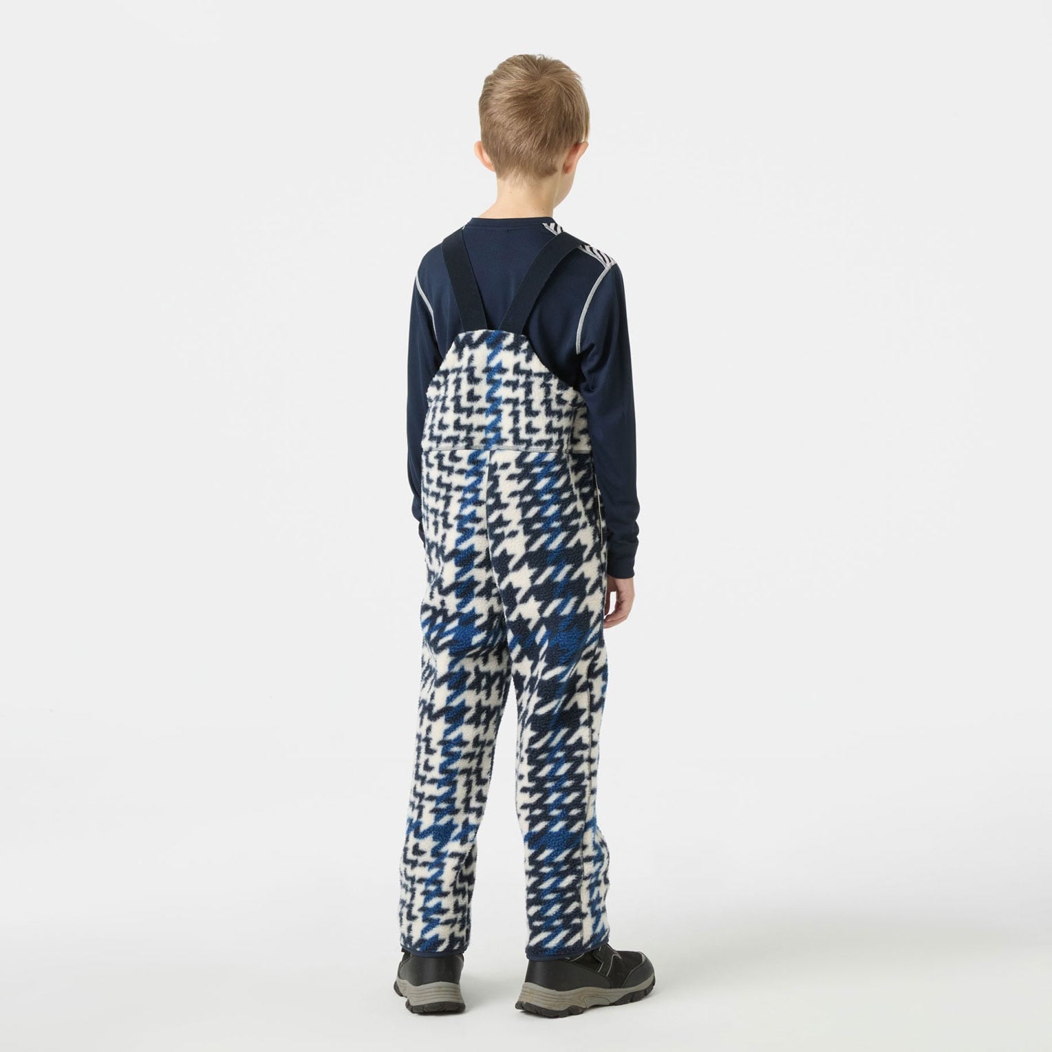 Juniors’ Frosty Pile Bib Pants - 597 NAVY AOP