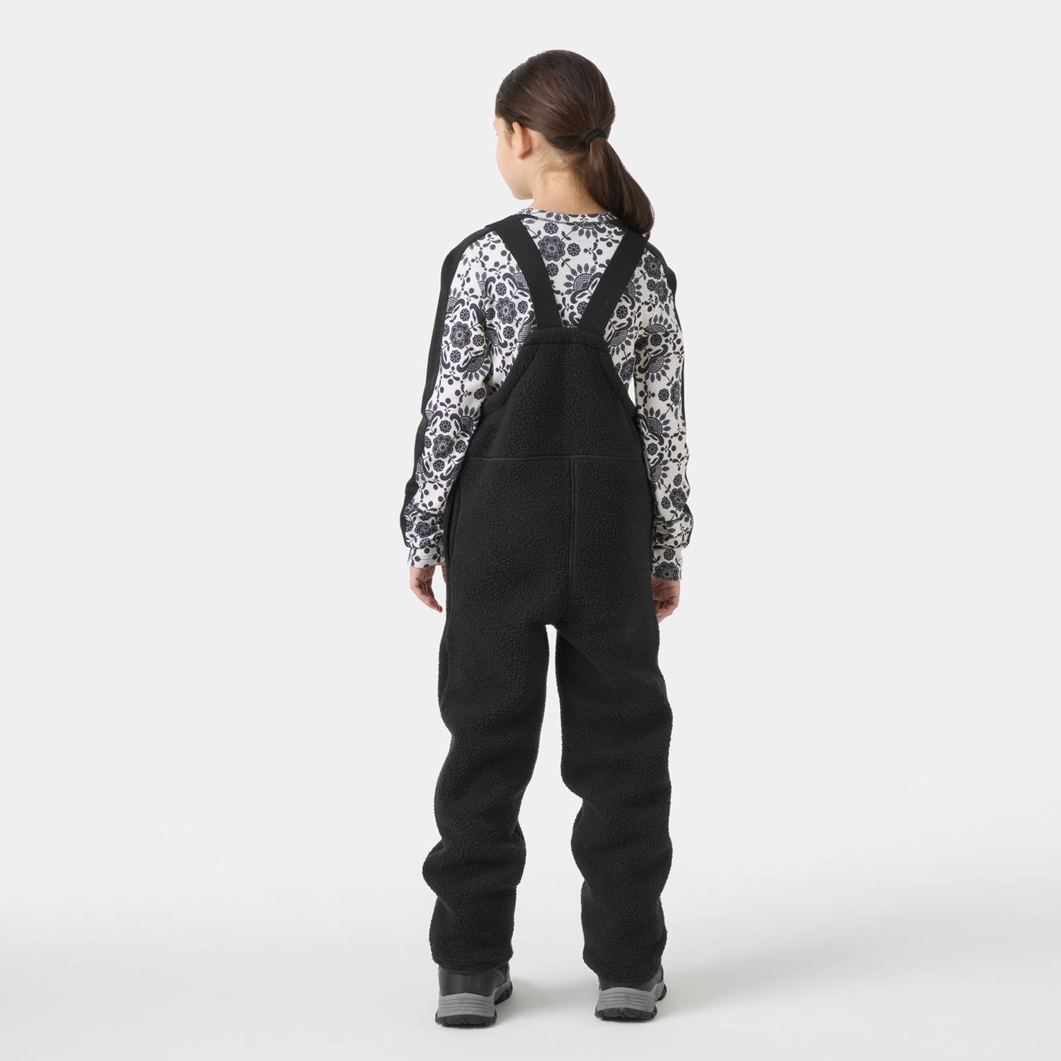 Juniors’ Frosty Pile Bib Pants - 990 BLACK
