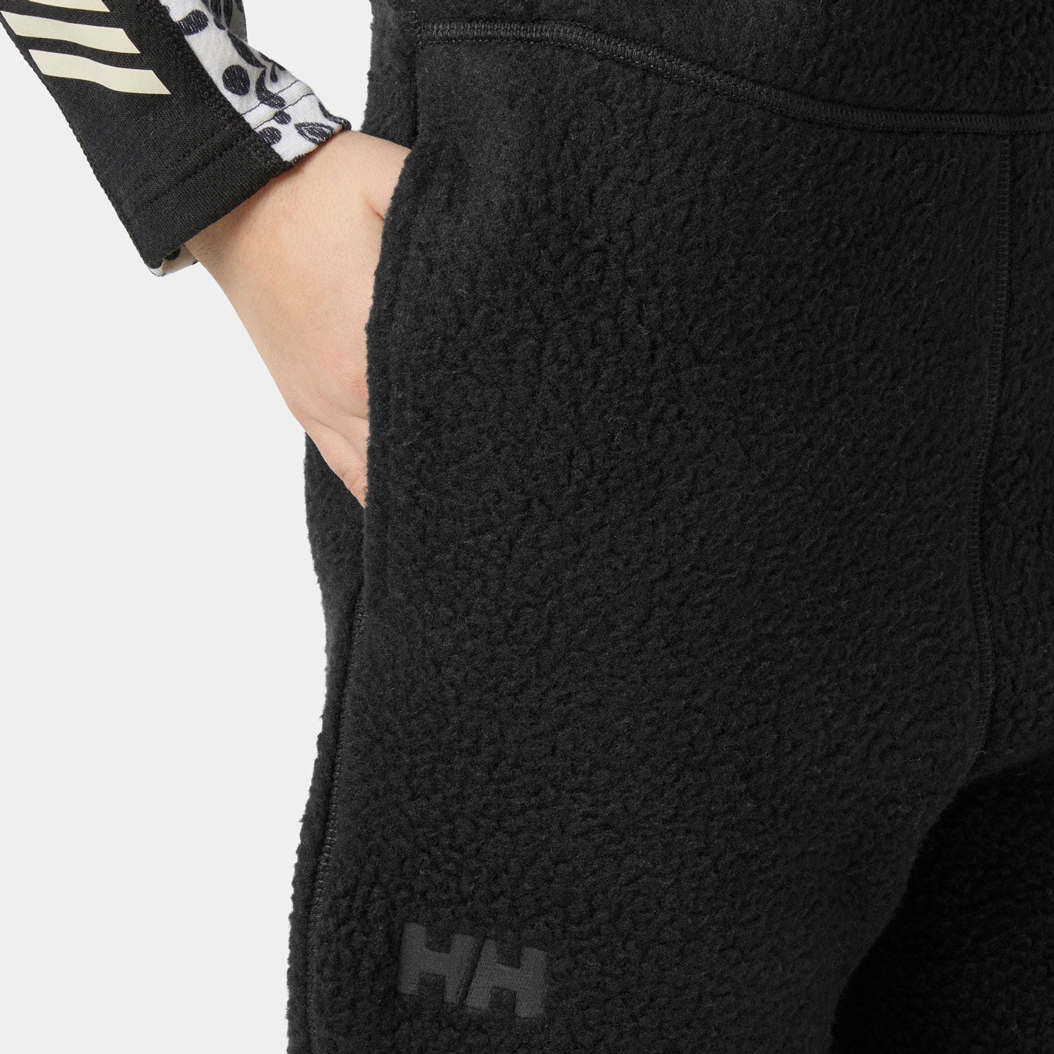 Juniors’ Frosty Pile Bib Pants - 990 BLACK