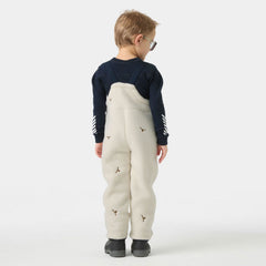Kids’ Frosty Pile Bib Pants - 034 CREAM EMB