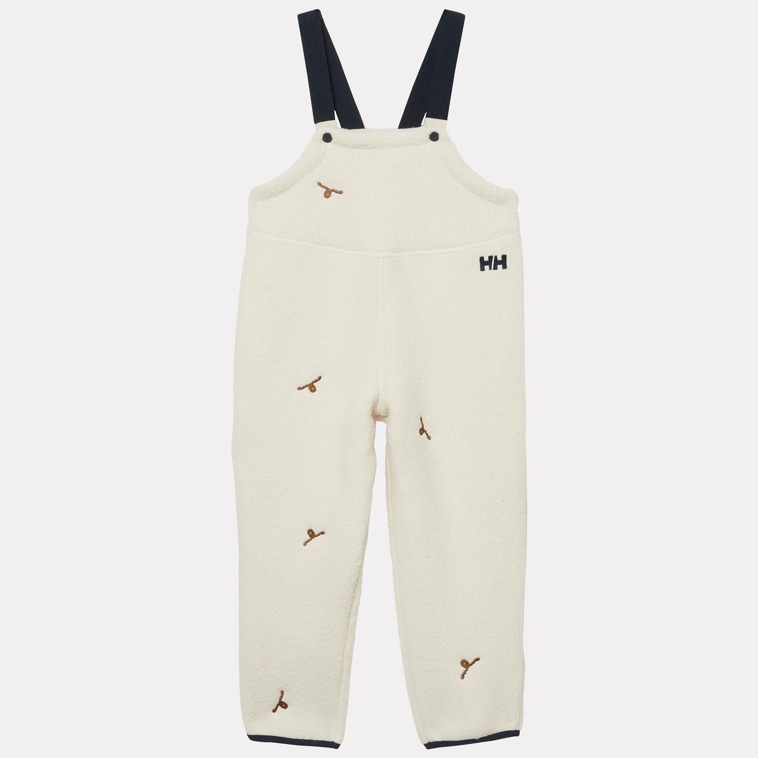 Kids’ Frosty Pile Bib Pants - 034 CREAM EMB